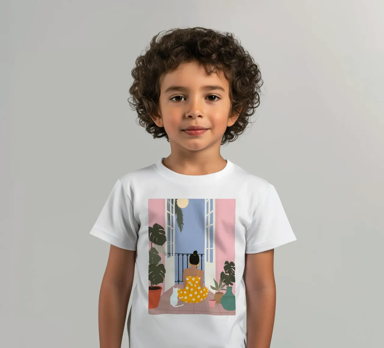 Moonlight Pause t-shirt bambini da Vibrant Berry Studio