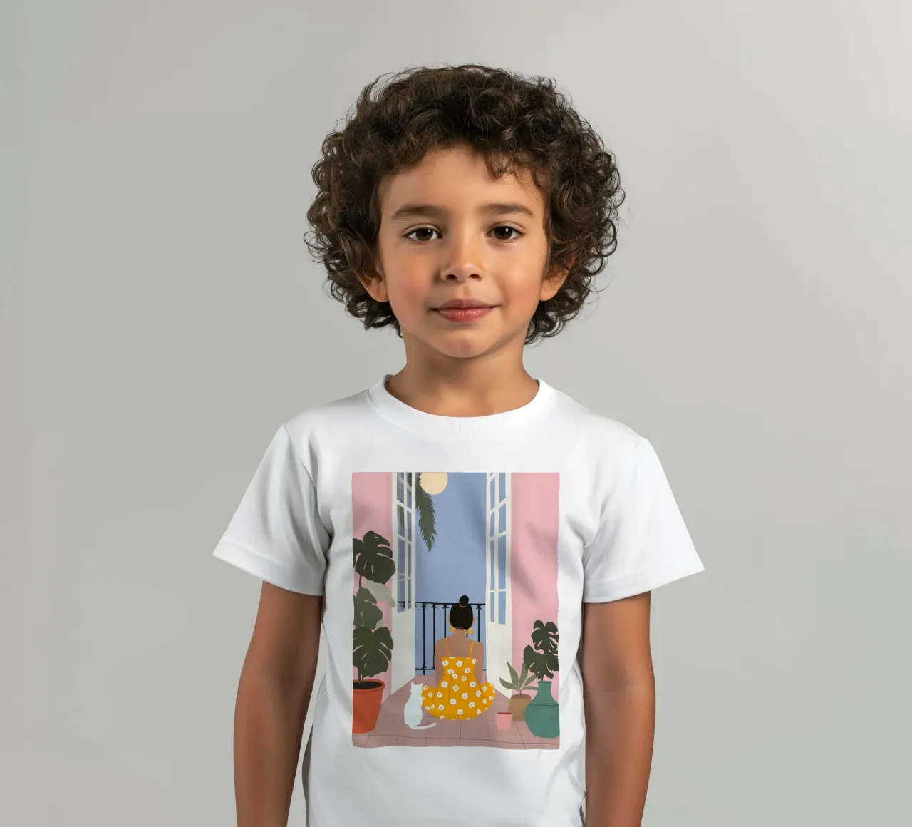 Moonlight Pause t-shirt bambini da Vibrant Berry Studio