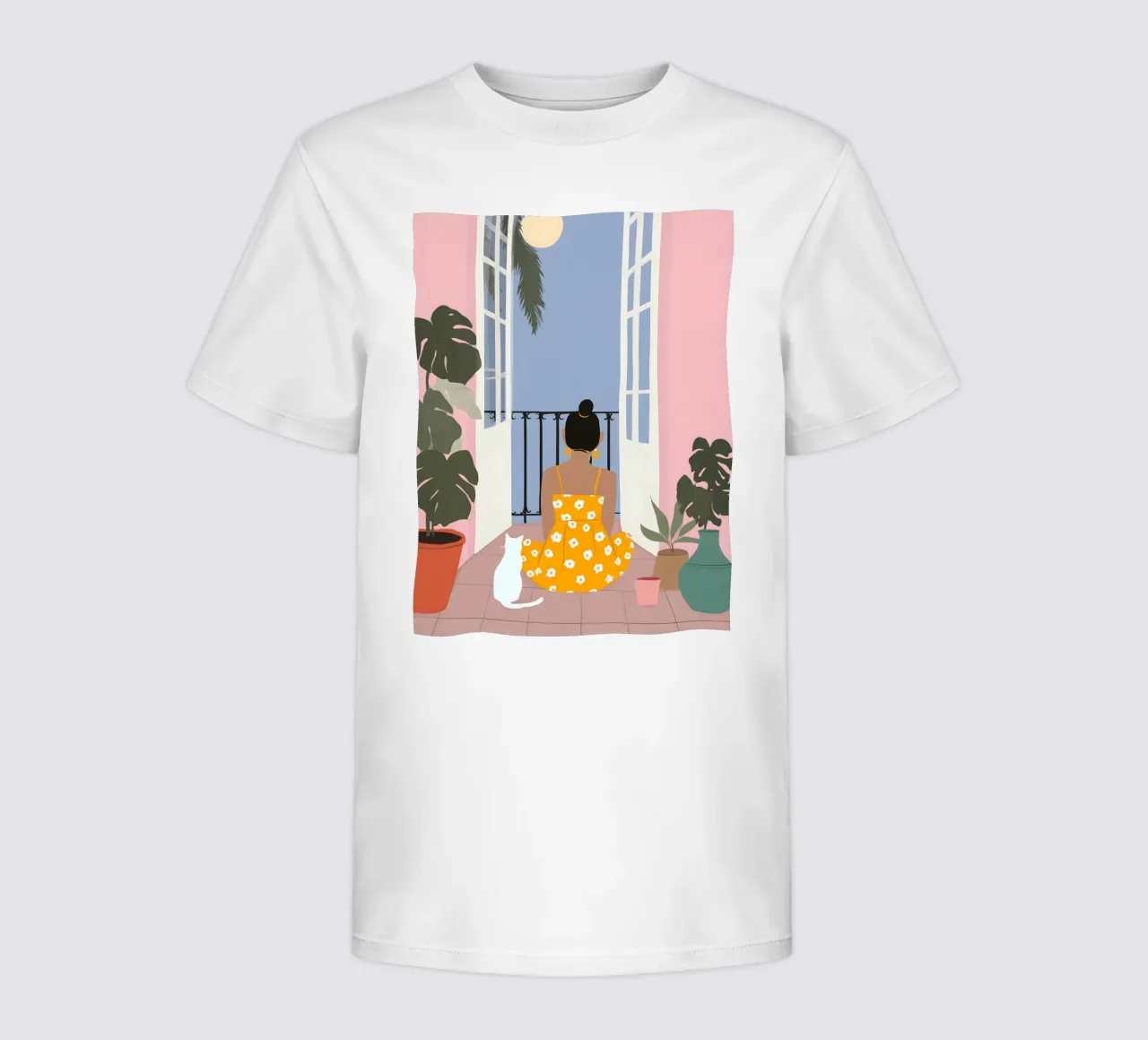 Moonlight Pause t-shirt bambini da Vibrant Berry Studio