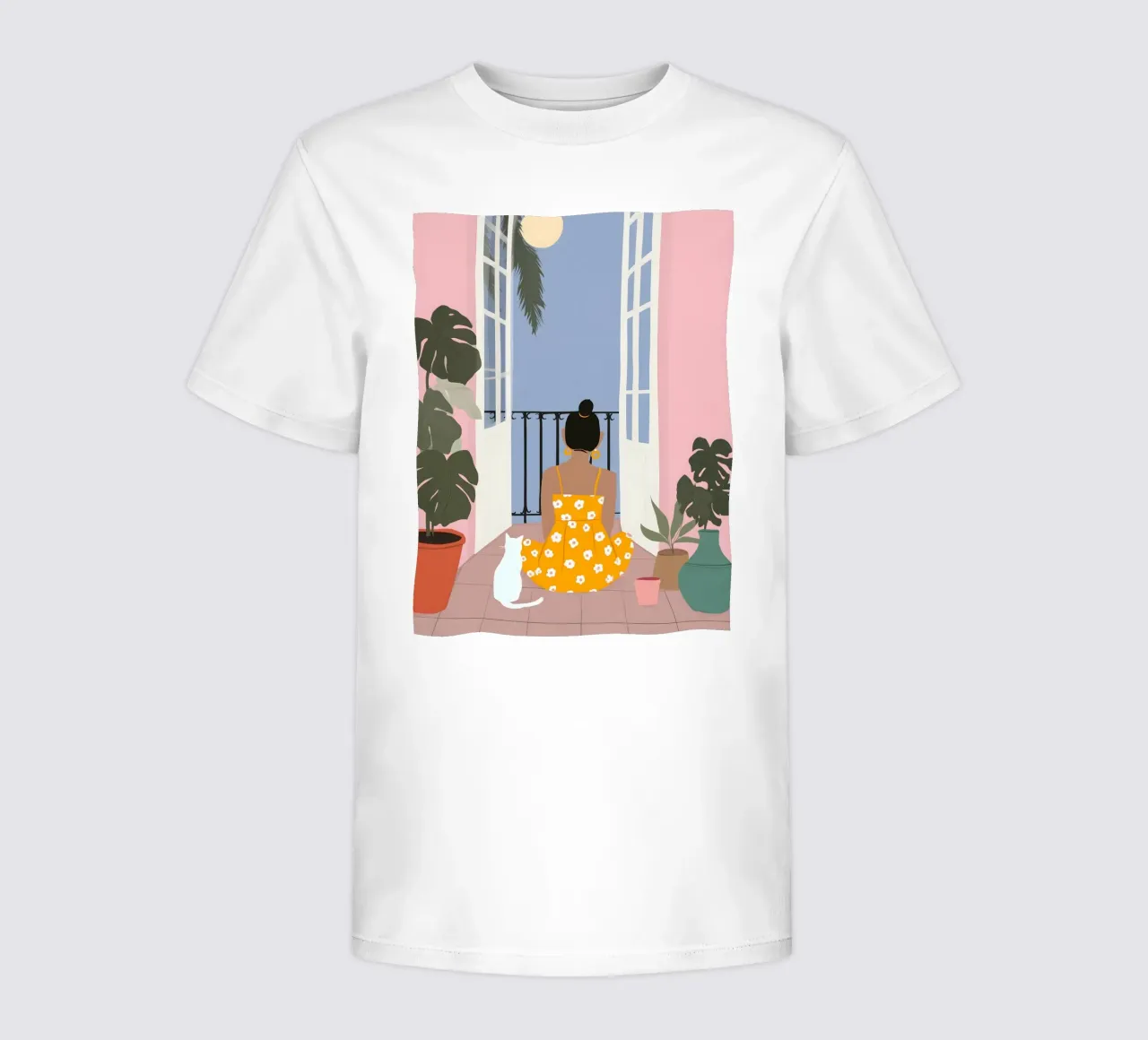 Moonlight Pause t-shirt bambini da Vibrant Berry Studio