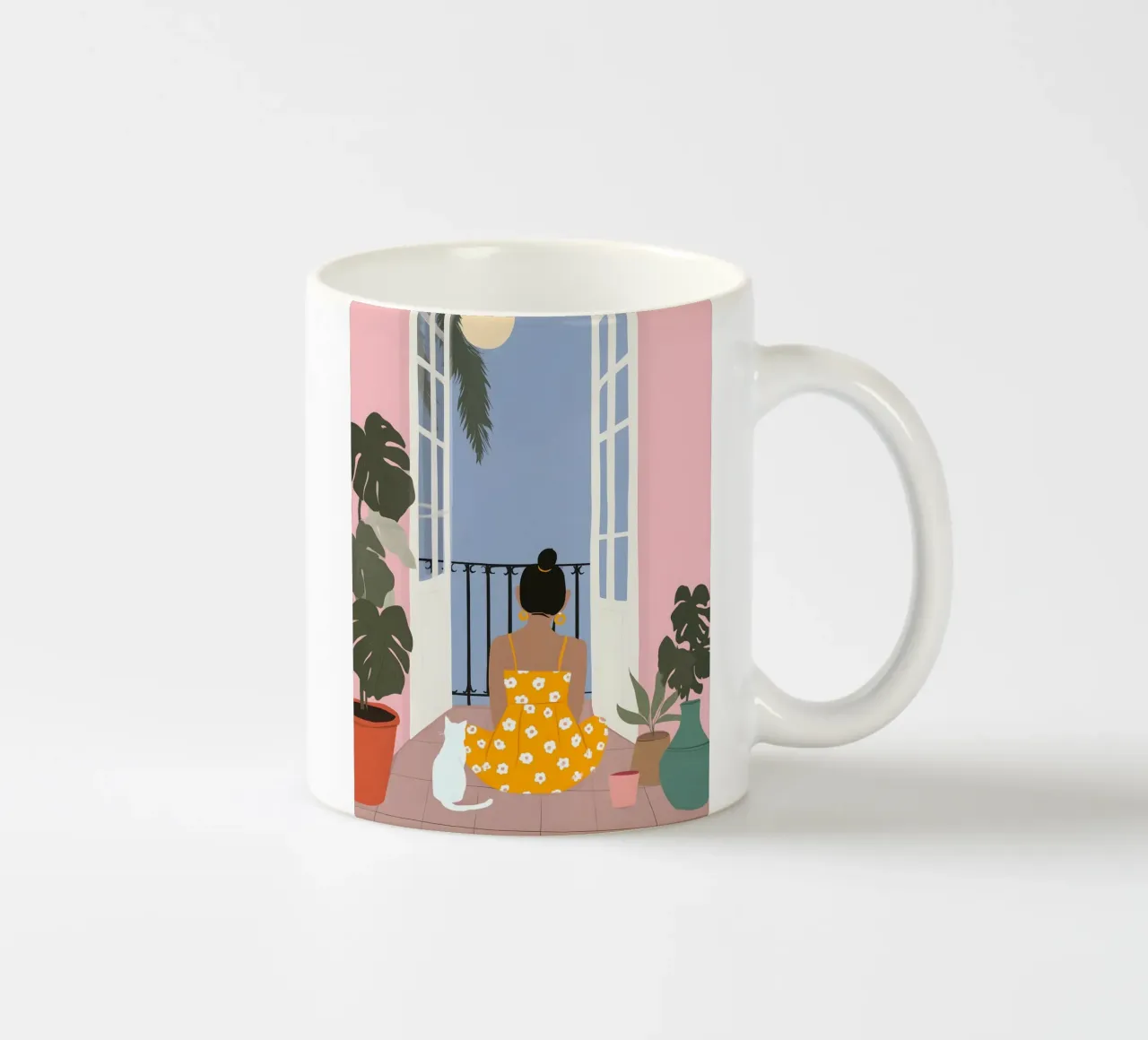 Moonlight Pause tazza in ceramica da Vibrant Berry Studio