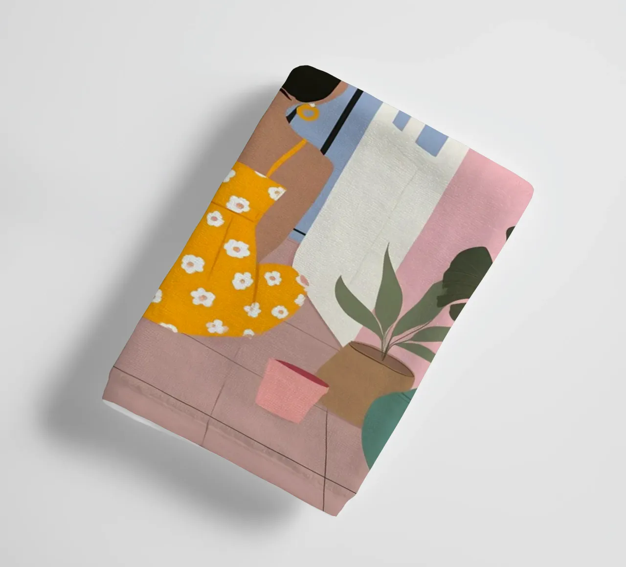 Moonlight Pause towel by Vibrant Berry Studio