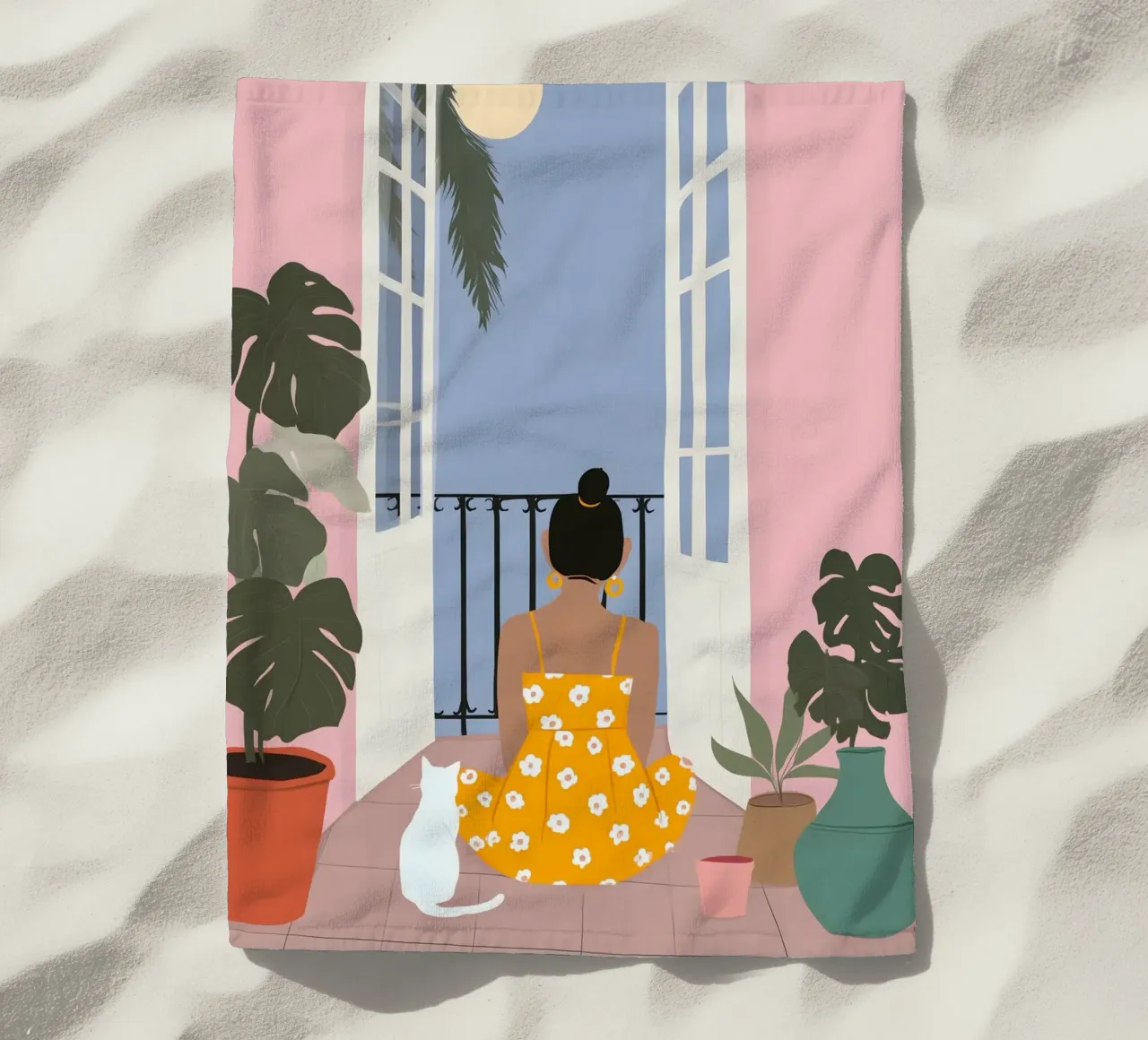 Moonlight Pause telo mare da Vibrant Berry Studio