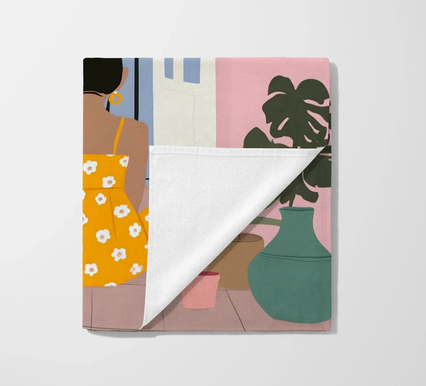 Moonlight Pause Strandtuch von Vibrant Berry Studio