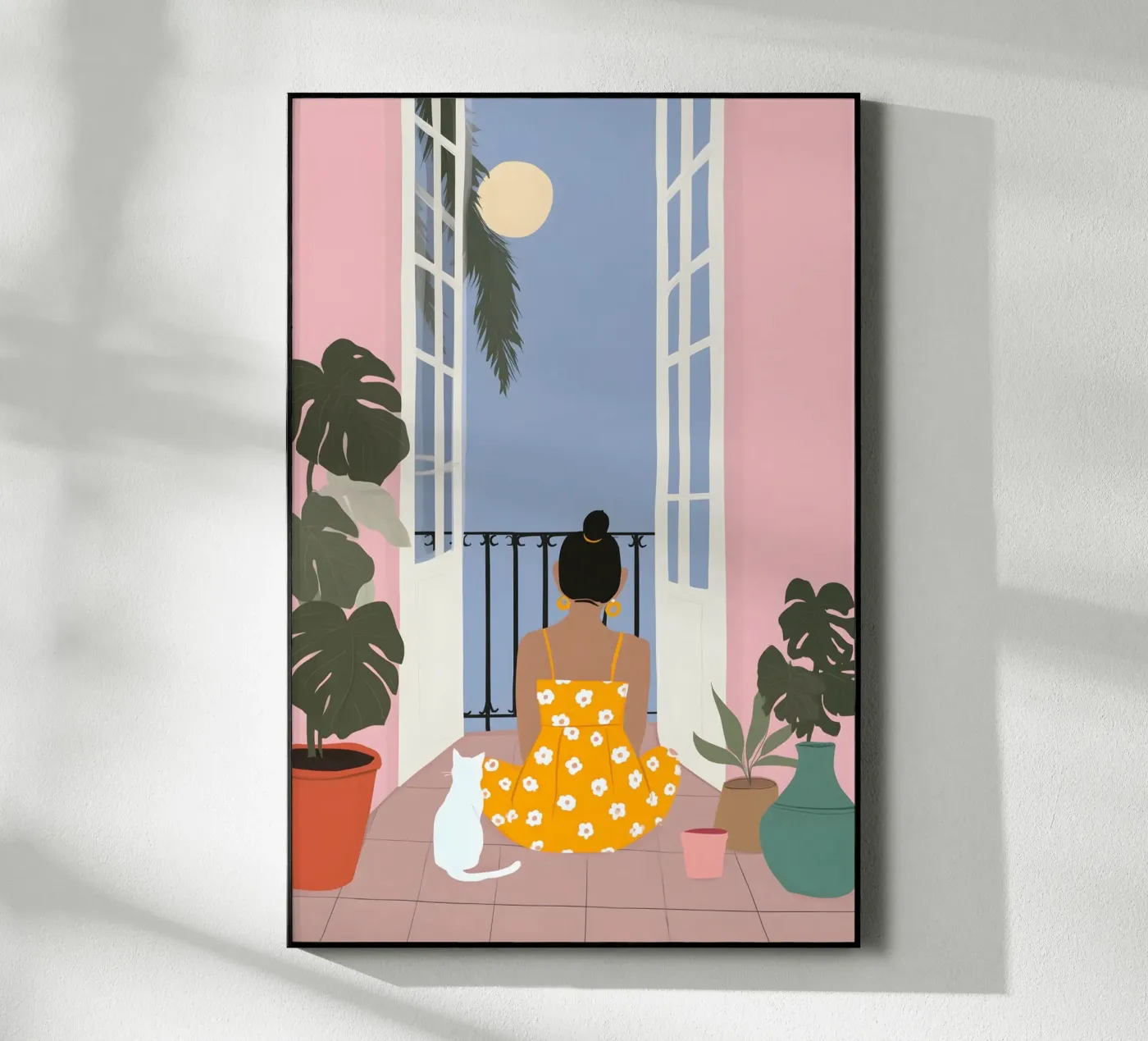 Moonlight Pause acrylic glass by Vibrant Berry Studio