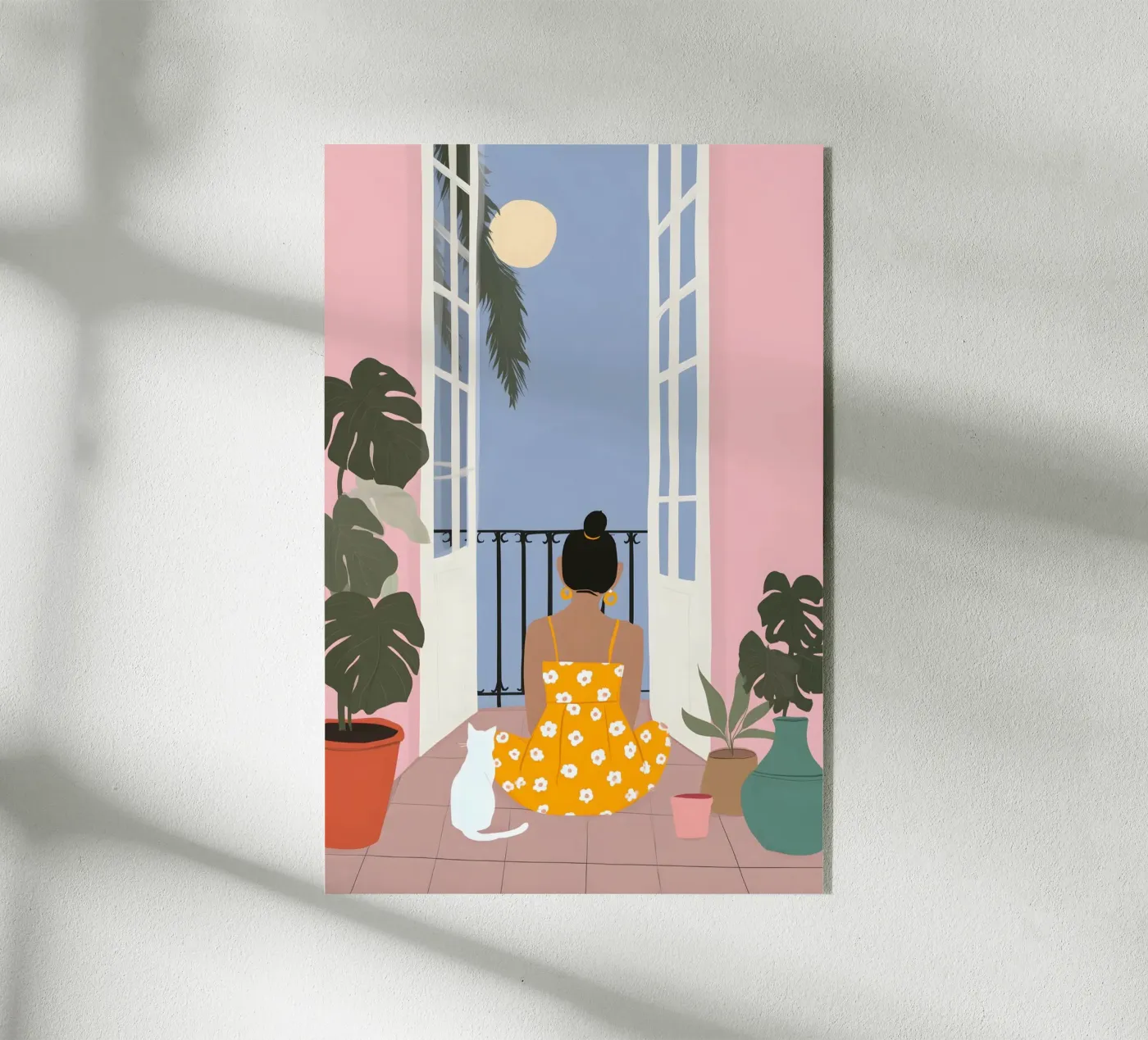 Moonlight Pause acrylic glass by Vibrant Berry Studio