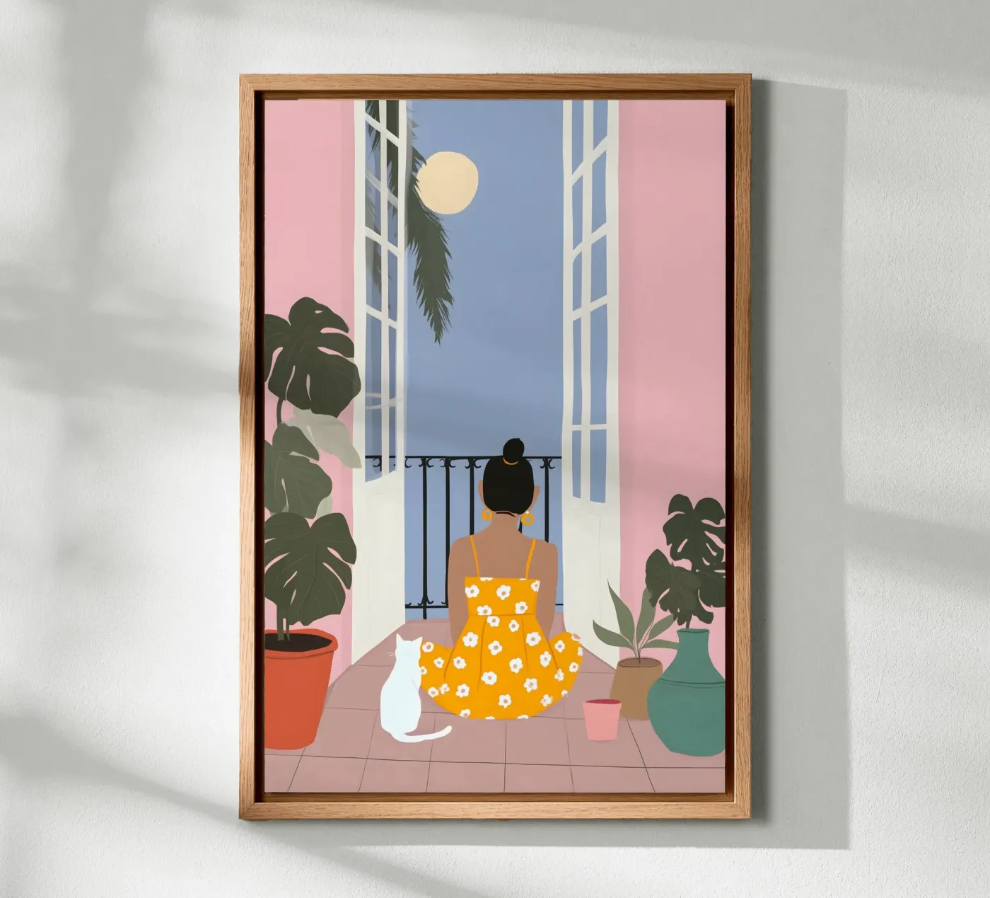 Moonlight Pause Forex-Platte von Vibrant Berry Studio