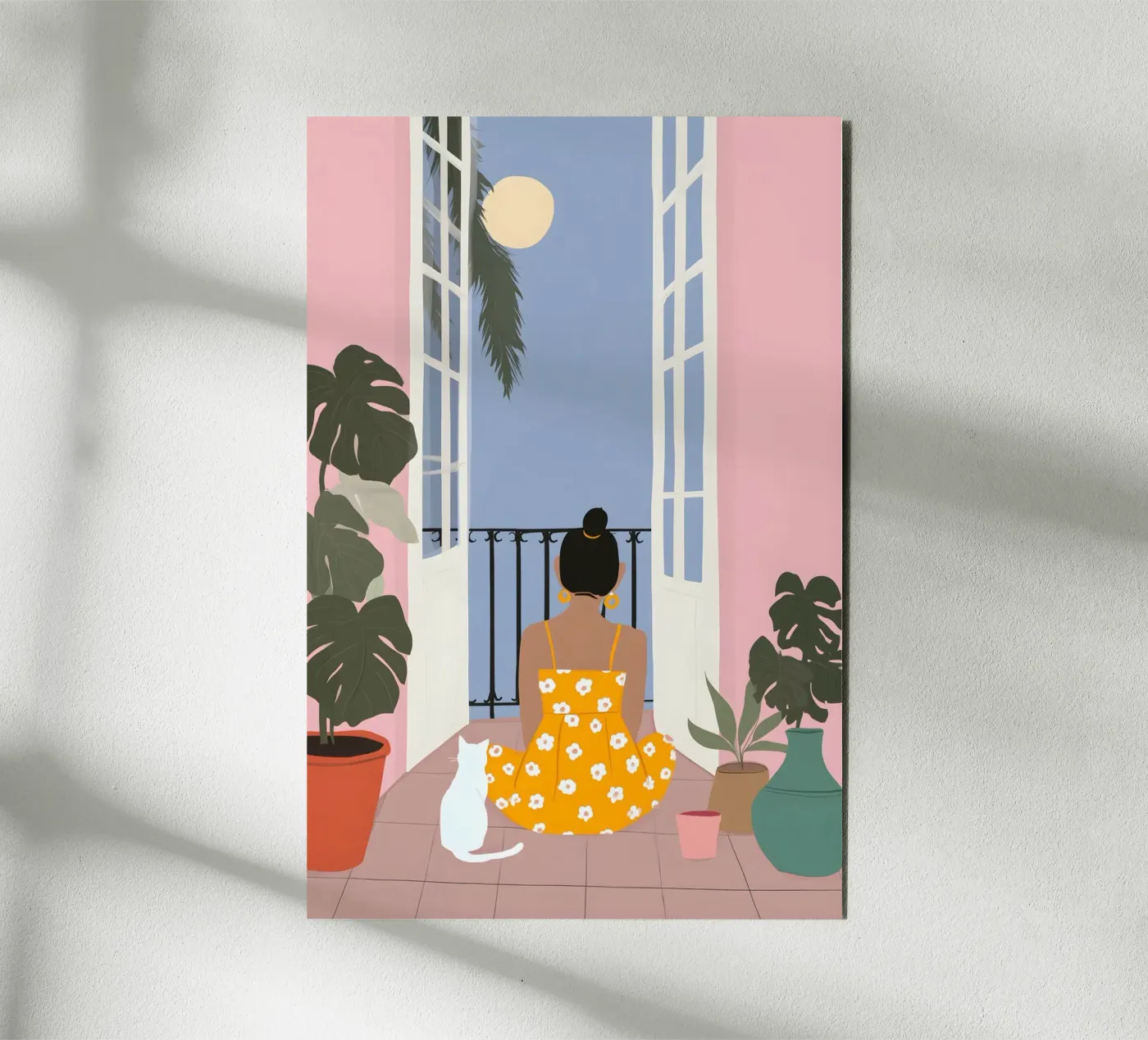 Moonlight Pause alluminio dibond da Vibrant Berry Studio