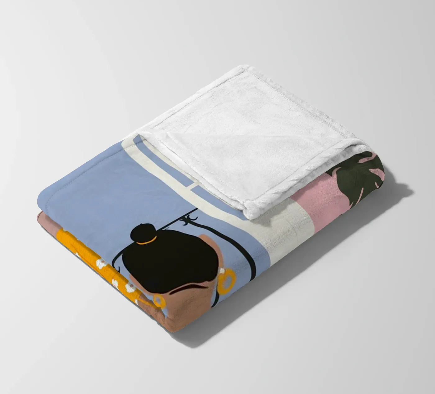 Moonlight Pause coperta in pile da Vibrant Berry Studio