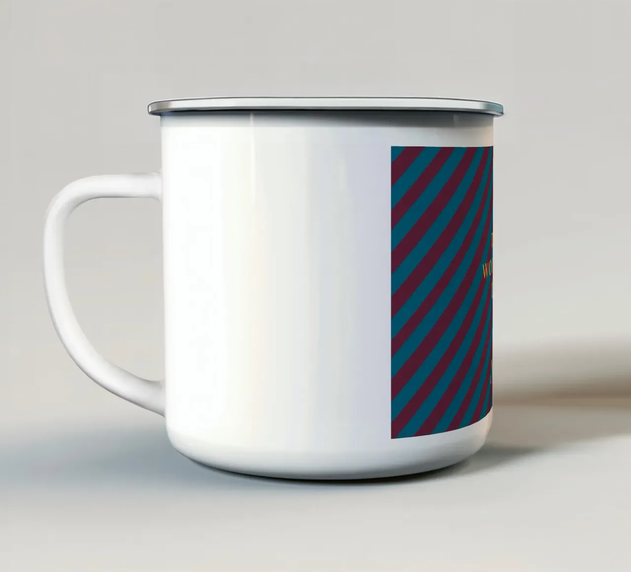 The Most Wonderful Time - Winter tazza in smalto da DesigndN Christmassy