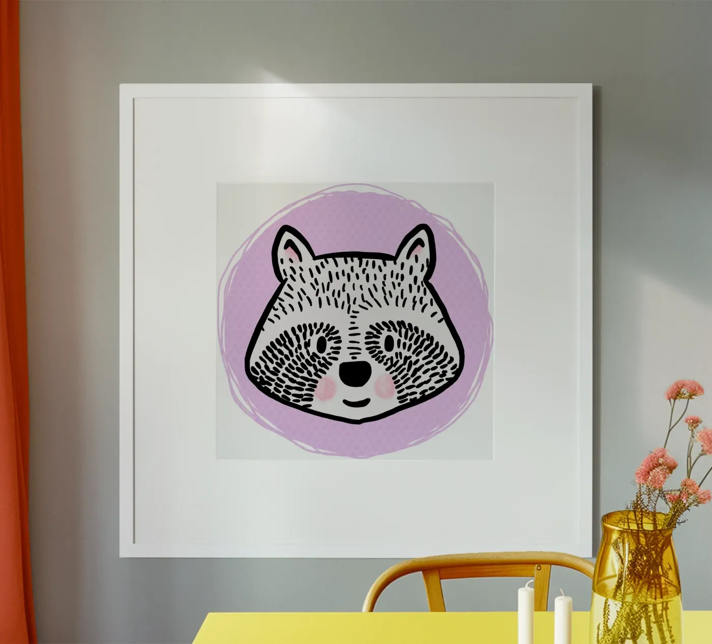 Wasbeer poster van miriamkross-kids