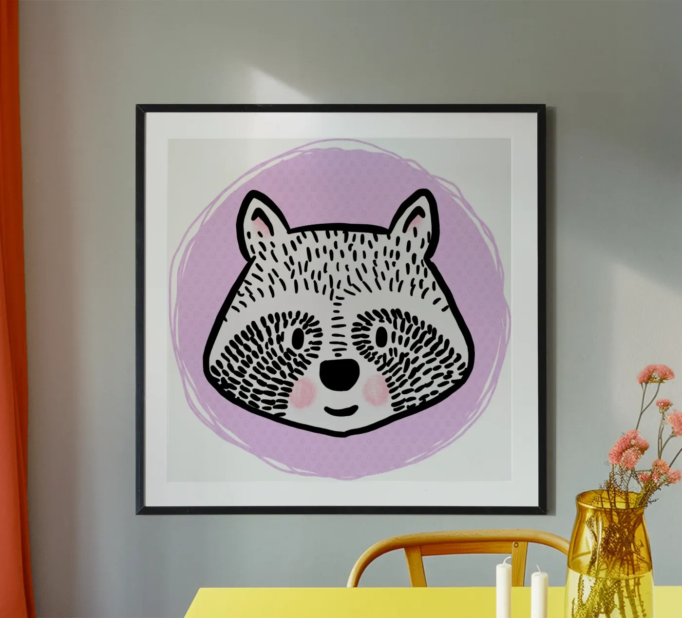 Wasbeer poster van miriamkross-kids