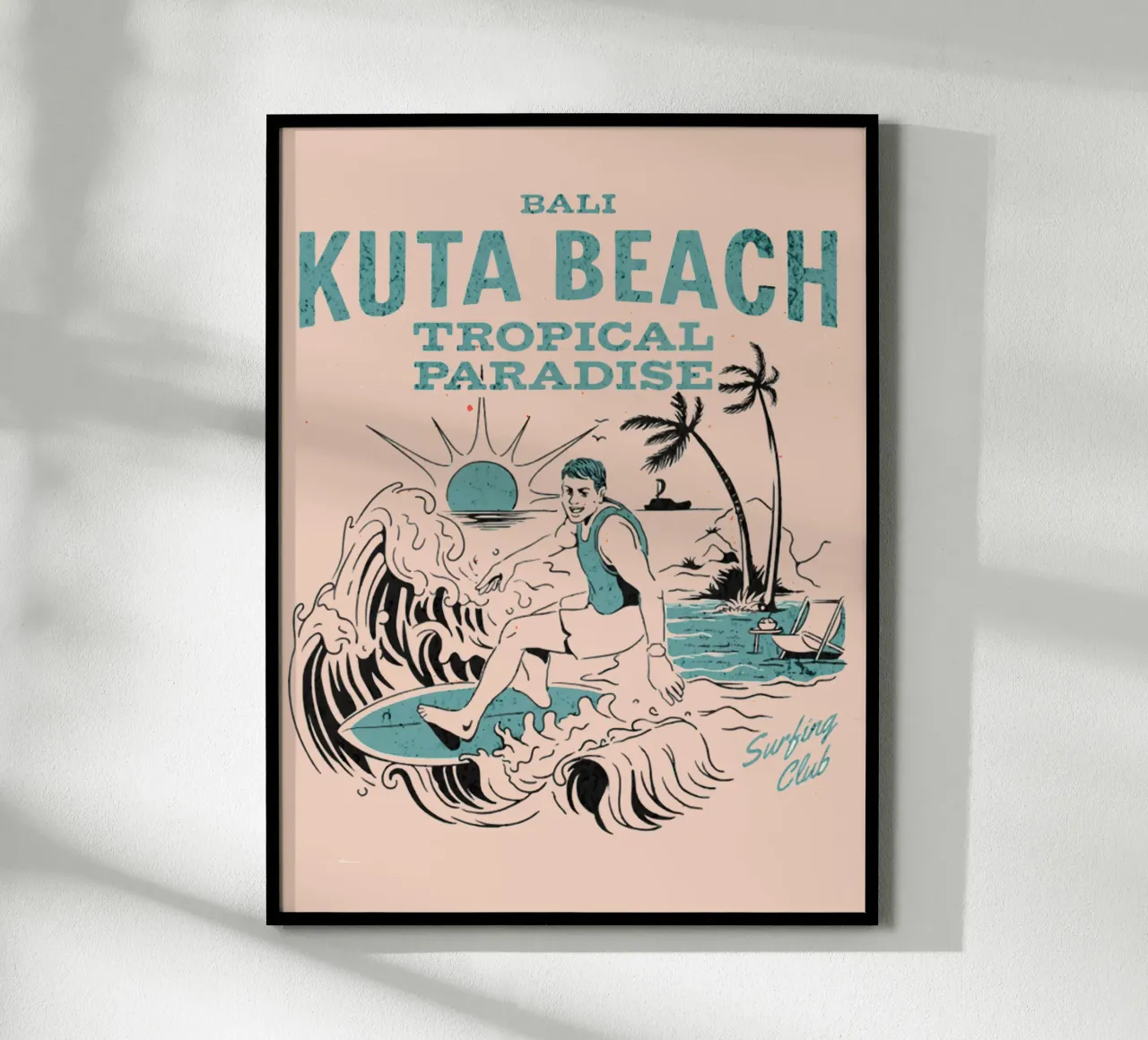 Bali Spiaggia di Kuta poster da Gunawan Rb
