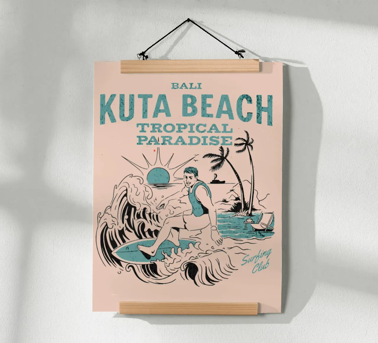 Bali Spiaggia di Kuta poster da Gunawan Rb