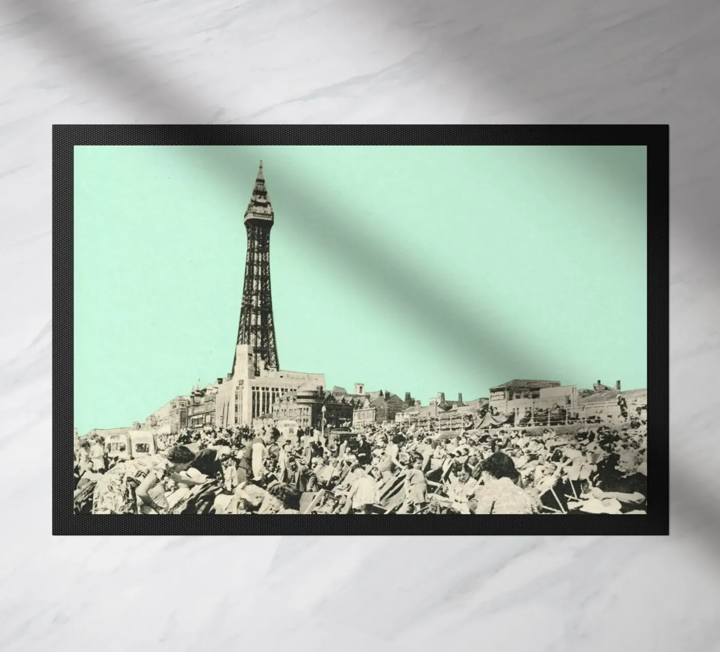 Blackpool Fußmatte von Cassia Beck Collage