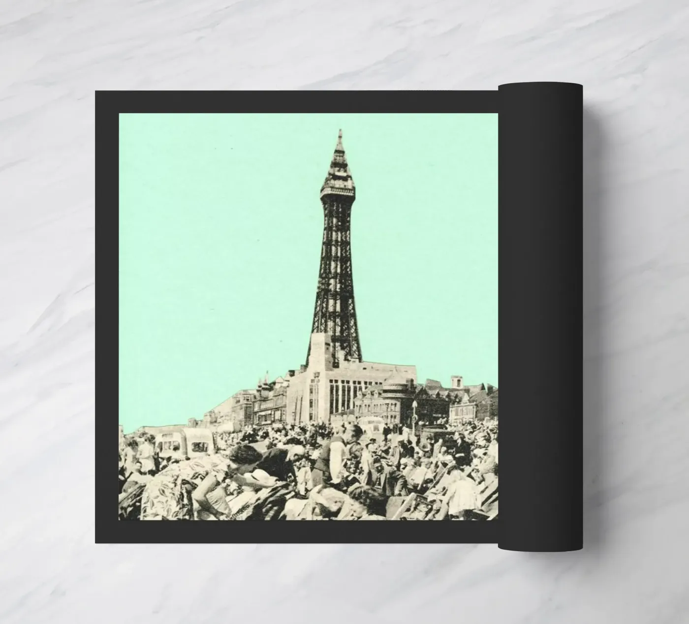 Blackpool Fußmatte von Cassia Beck Collage