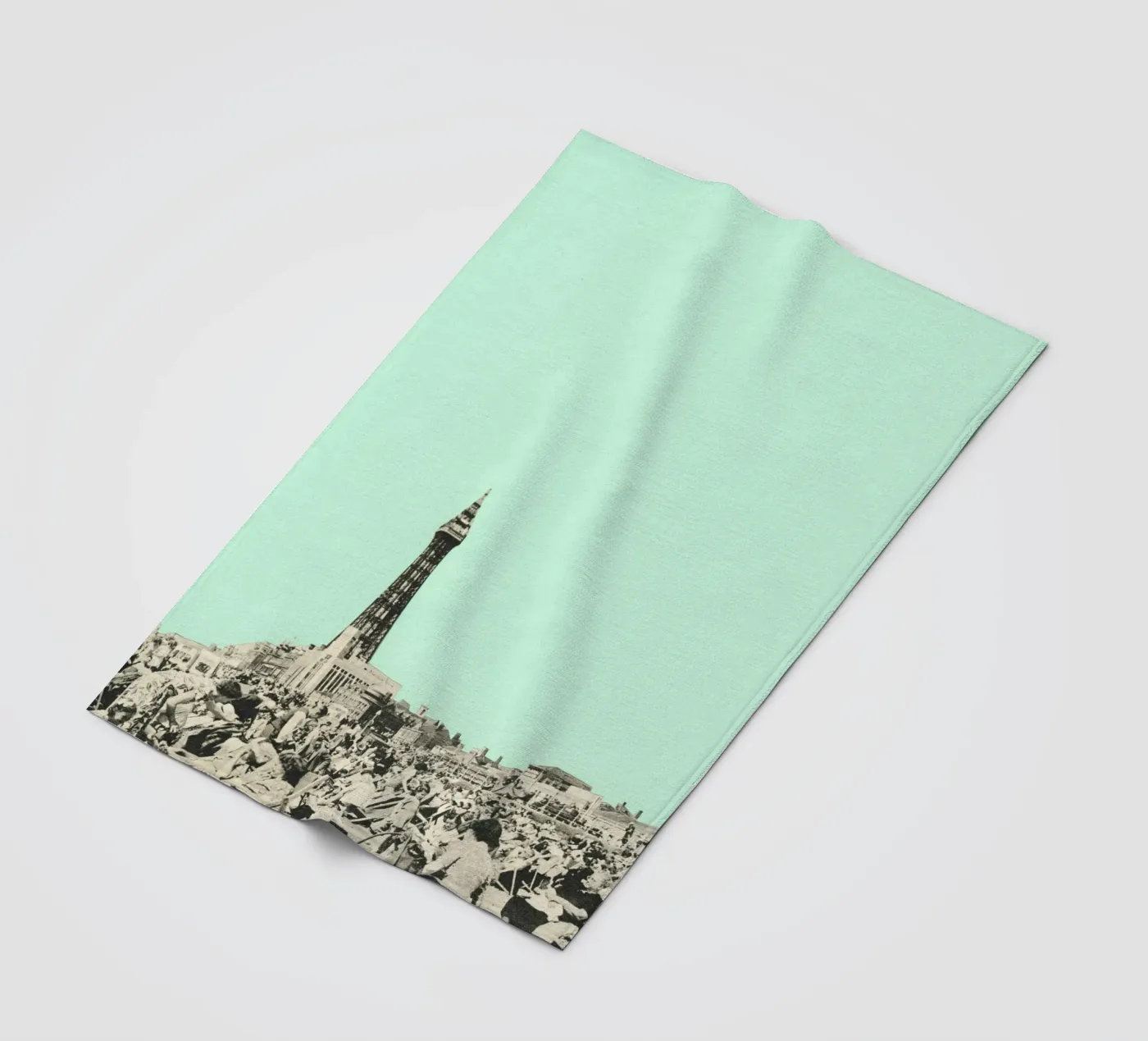 Blackpool Fleecedecke von Cassia Beck Collage