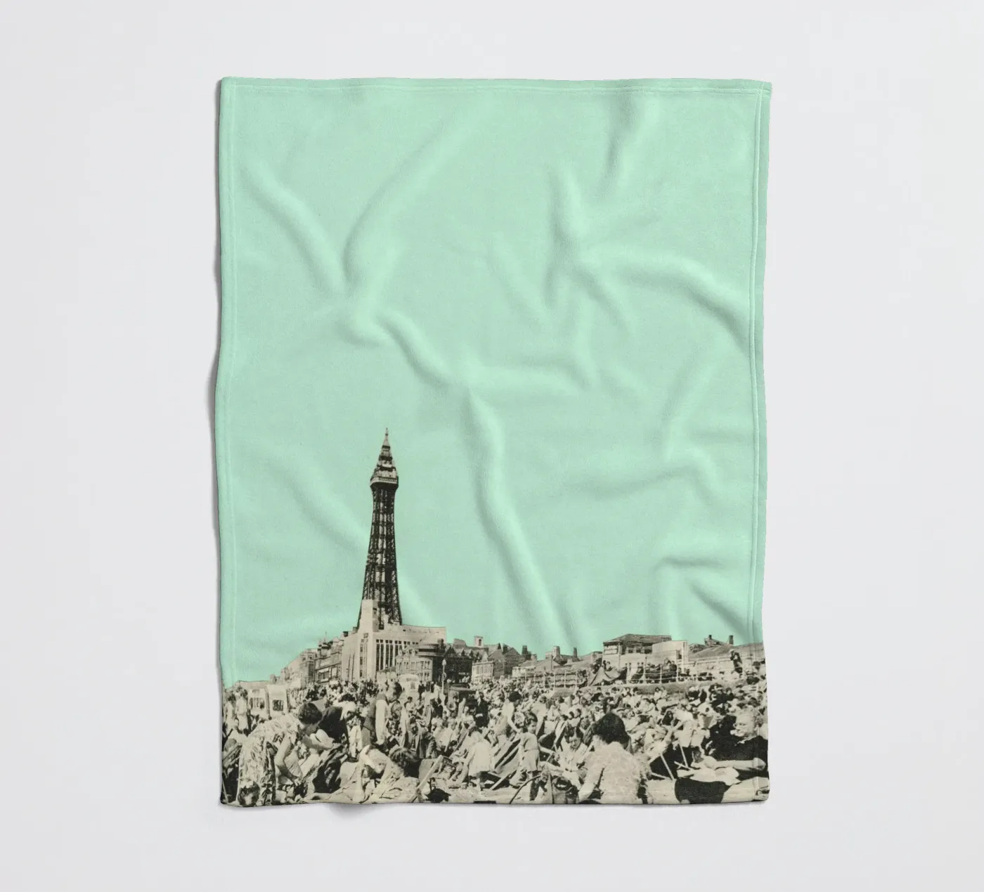 Blackpool Fleecedecke von Cassia Beck Collage