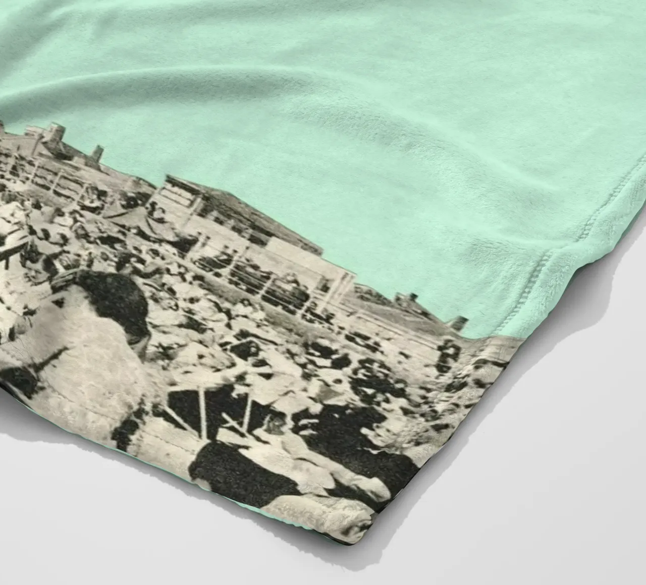 Blackpool Fleecedecke von Cassia Beck Collage