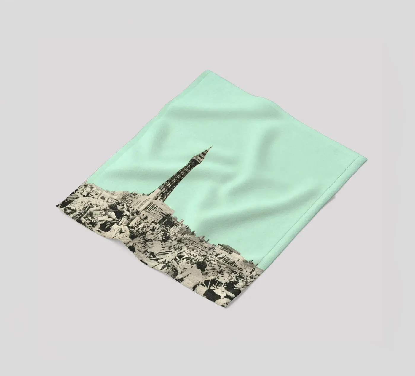 Blackpool Fleecedecke von Cassia Beck Collage