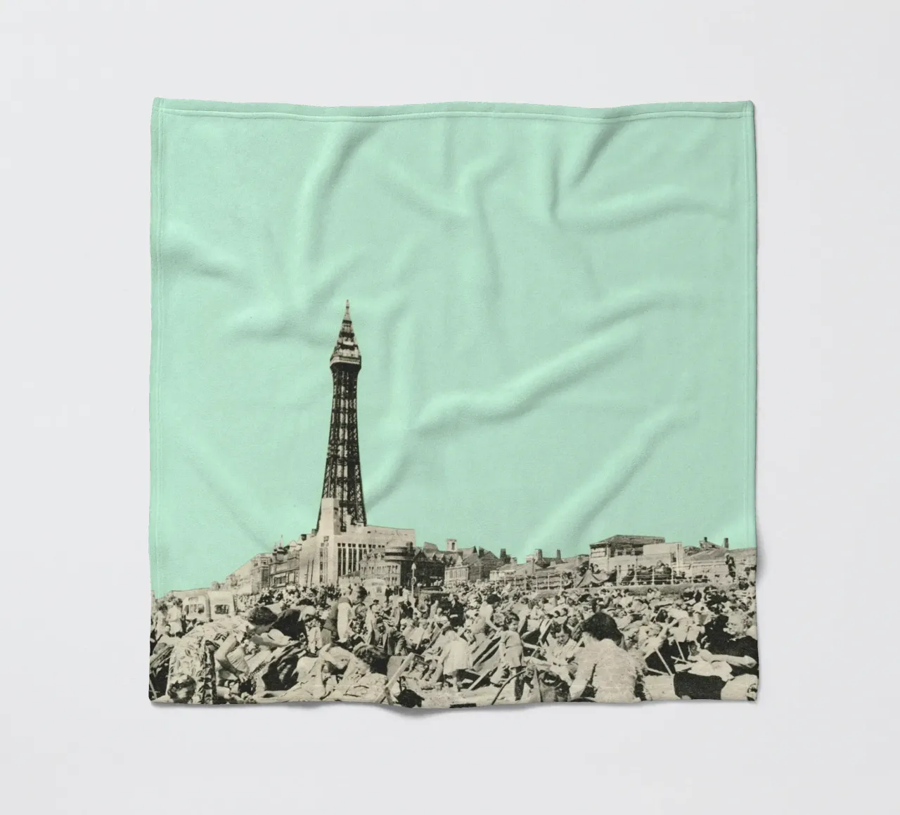 Blackpool Fleecedecke von Cassia Beck Collage