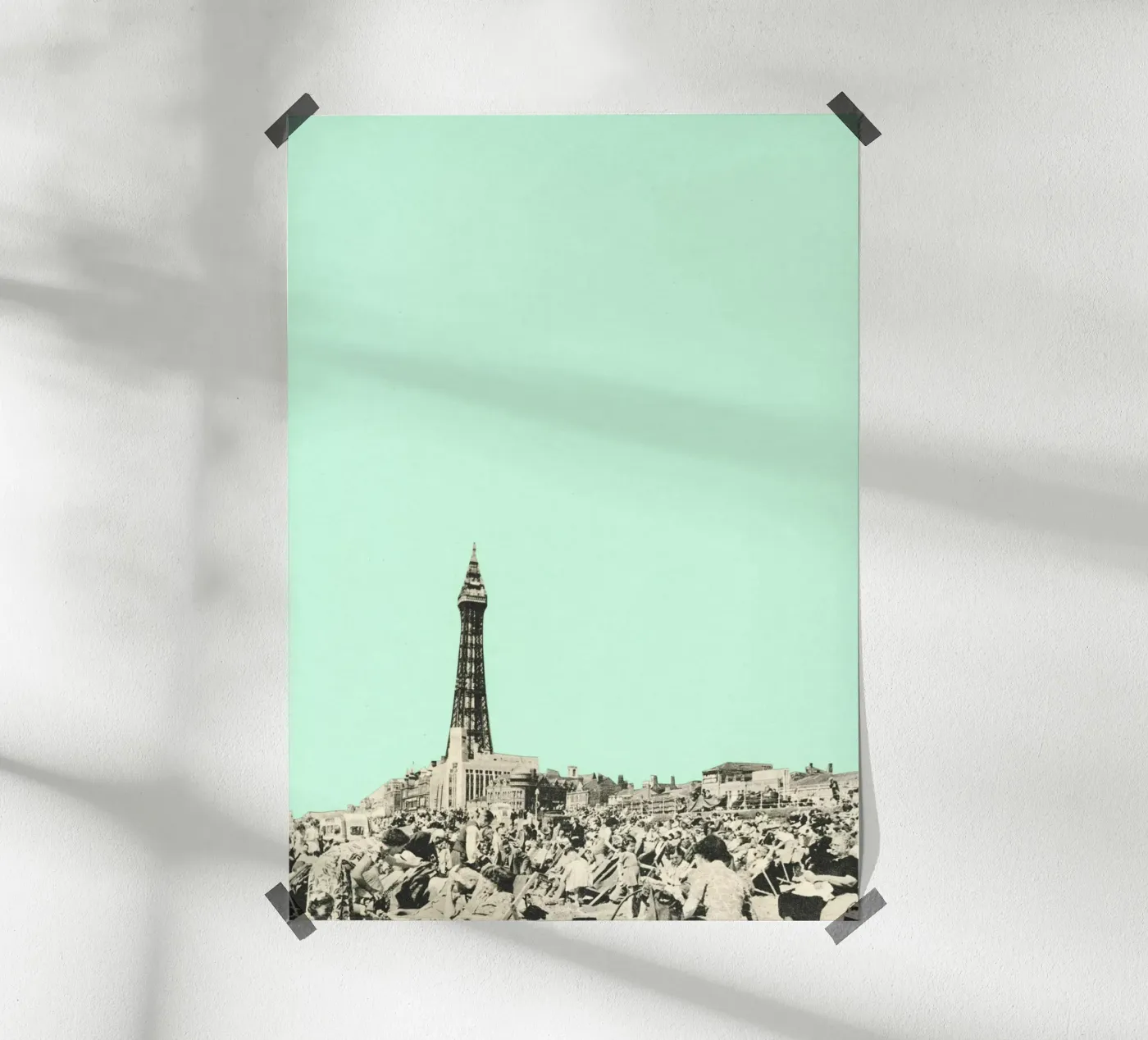 Blackpool poster van Cassia Beck Collage