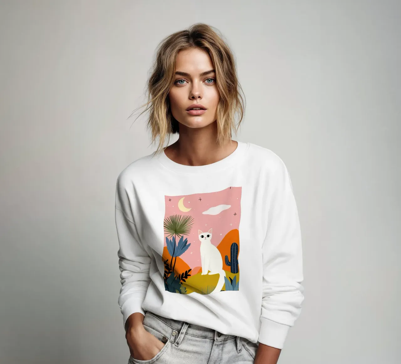 Moonlight Cat felpa da Vibrant Berry Studio