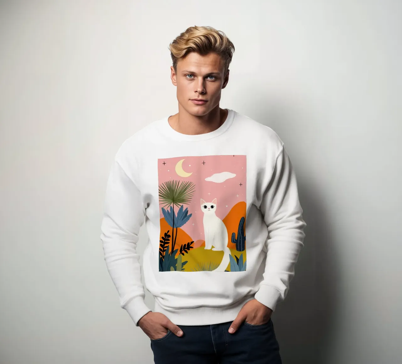 Moonlight Cat felpa da Vibrant Berry Studio