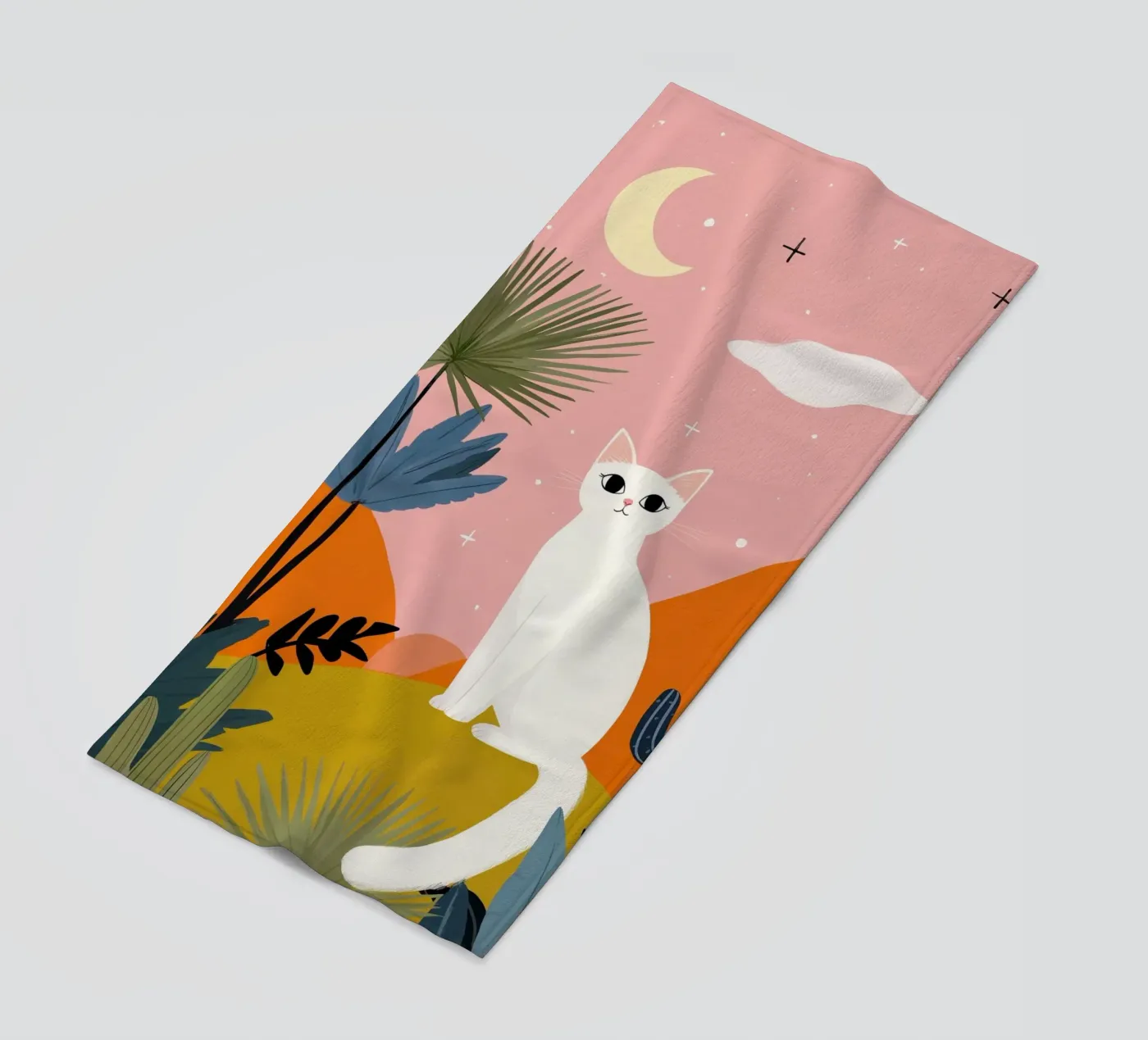 Moonlight Cat telo mare da Vibrant Berry Studio