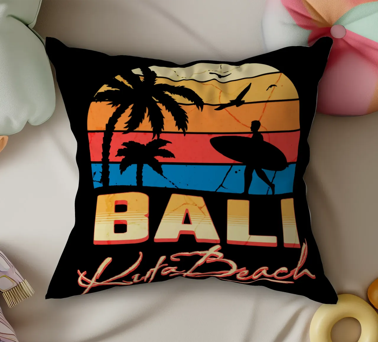 Bali Spiaggia di Kuta cuscino da Gunawan Rb