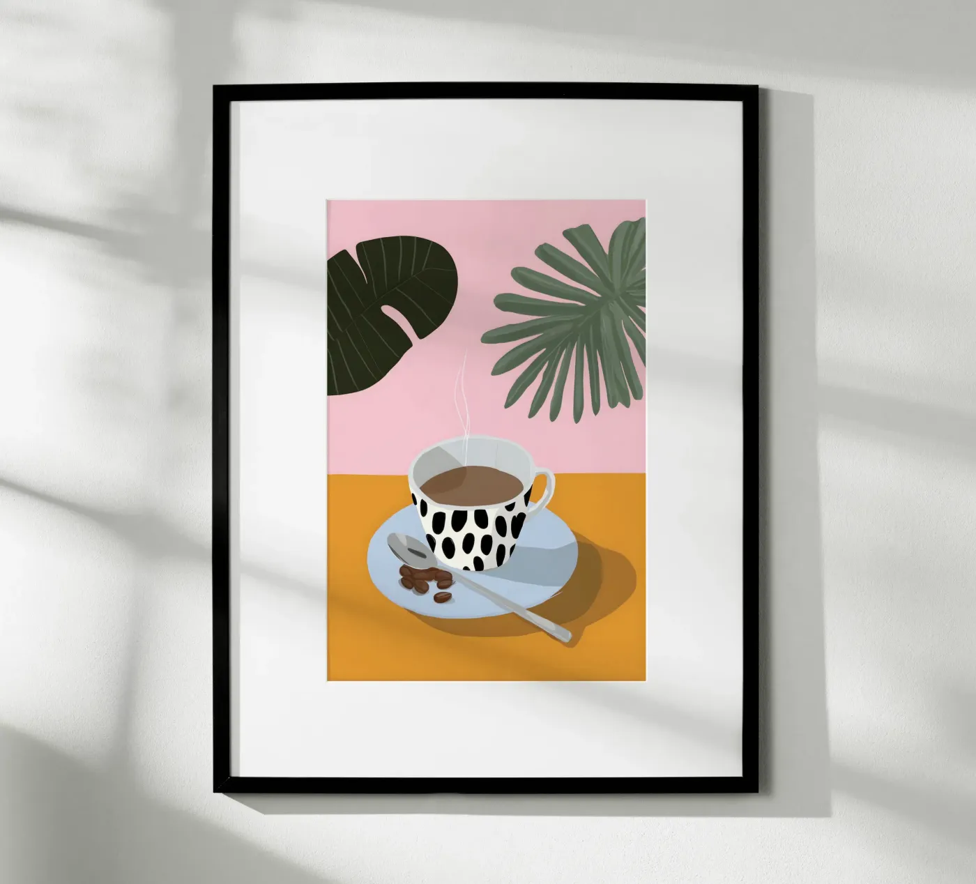 Palm Coffee Break poster da Vibrant Berry Studio