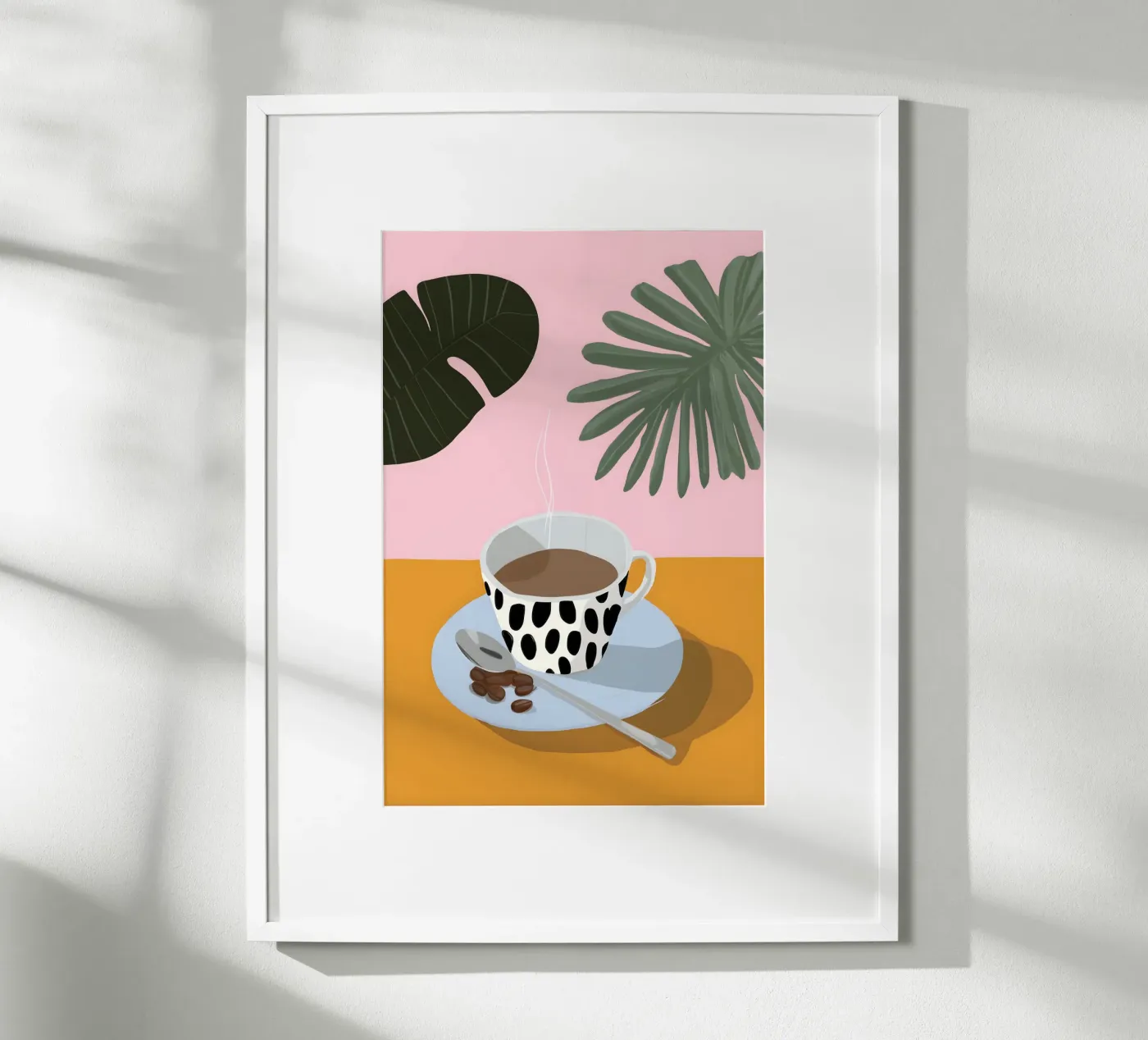 Palm Coffee Break poster da Vibrant Berry Studio