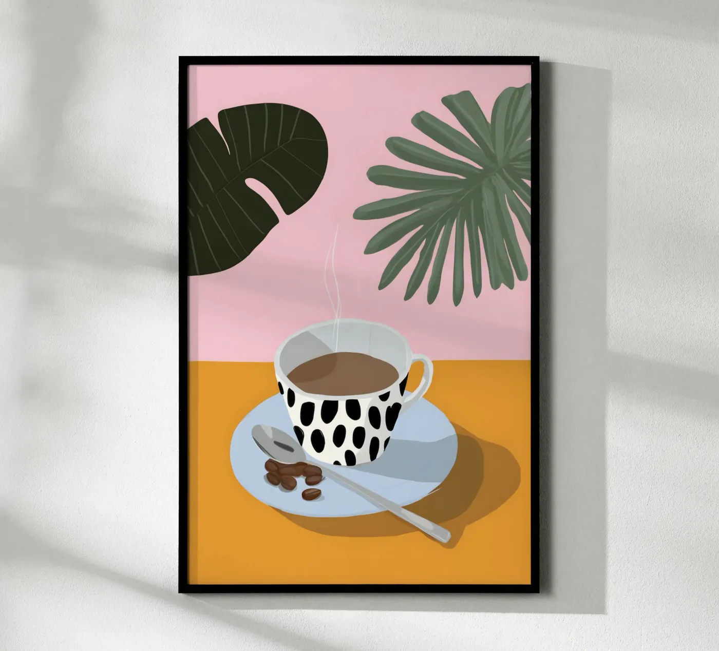 Palm Coffee Break poster da Vibrant Berry Studio
