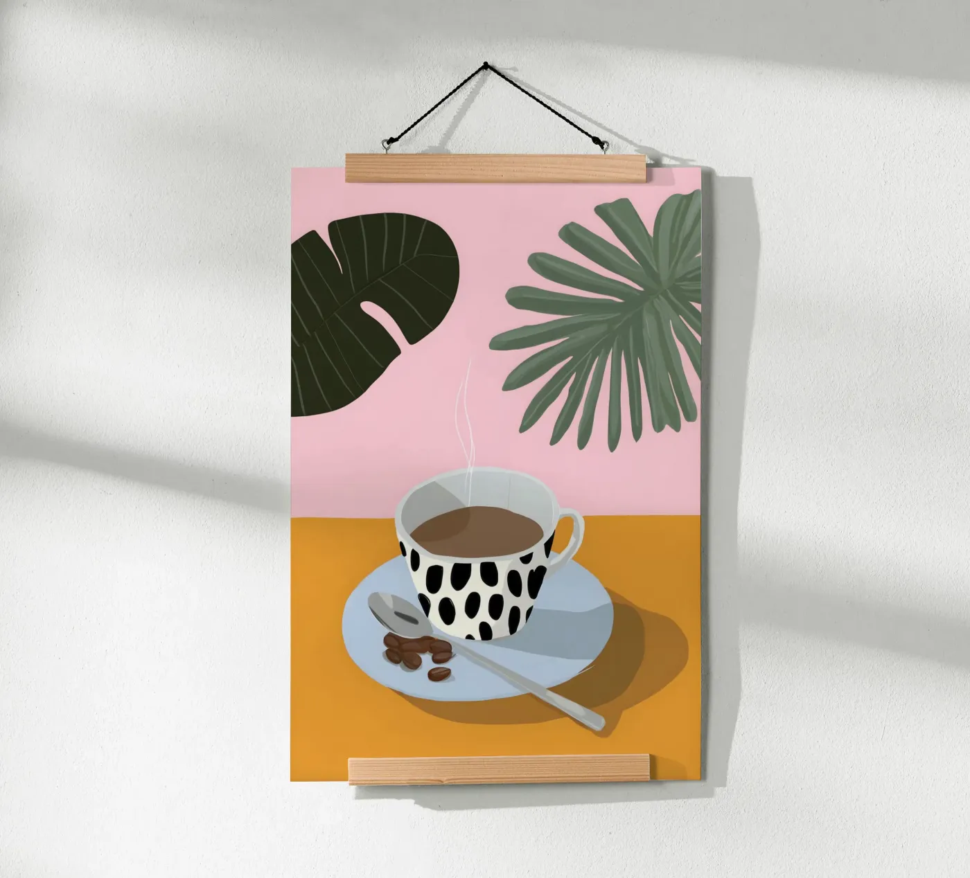 Palm Coffee Break poster da Vibrant Berry Studio