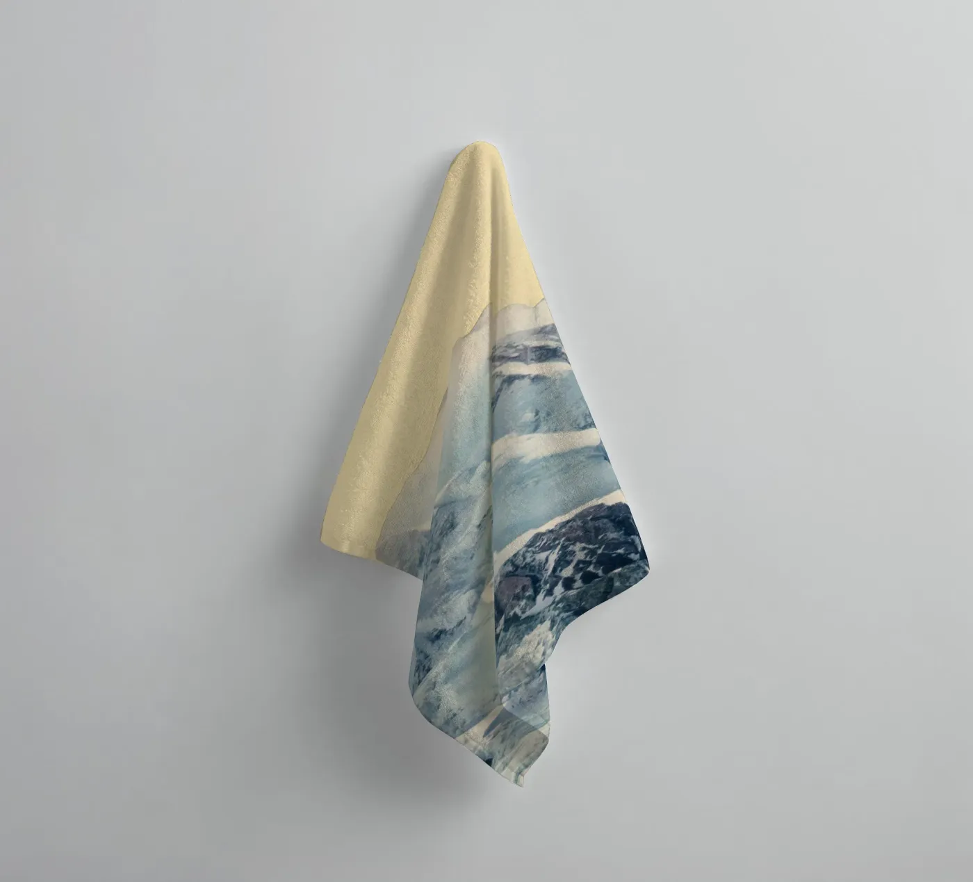 Avalanche towel by Cassia Beck Collage