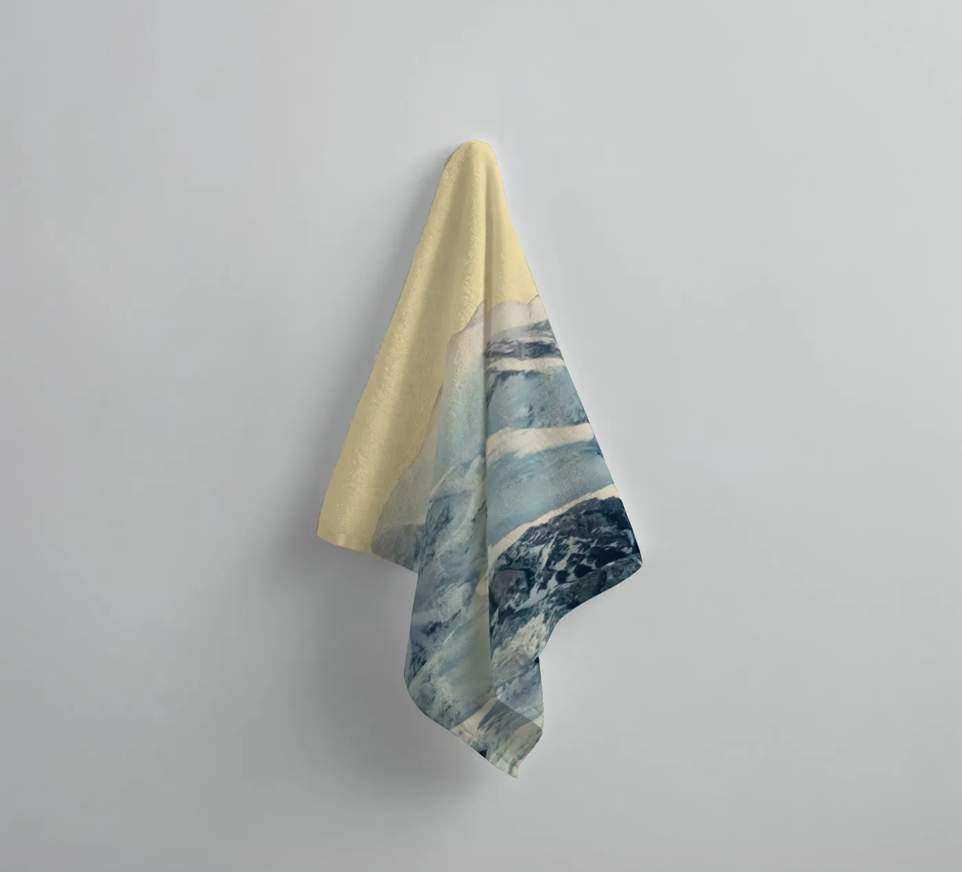 Avalanche towel by Cassia Beck Collage