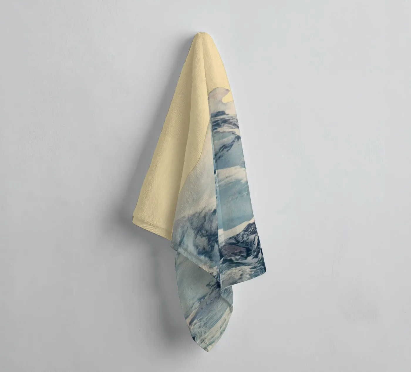 Avalanche towel by Cassia Beck Collage