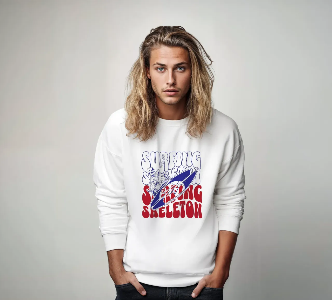 Scheletro da surf felpa da Gunawan Rb