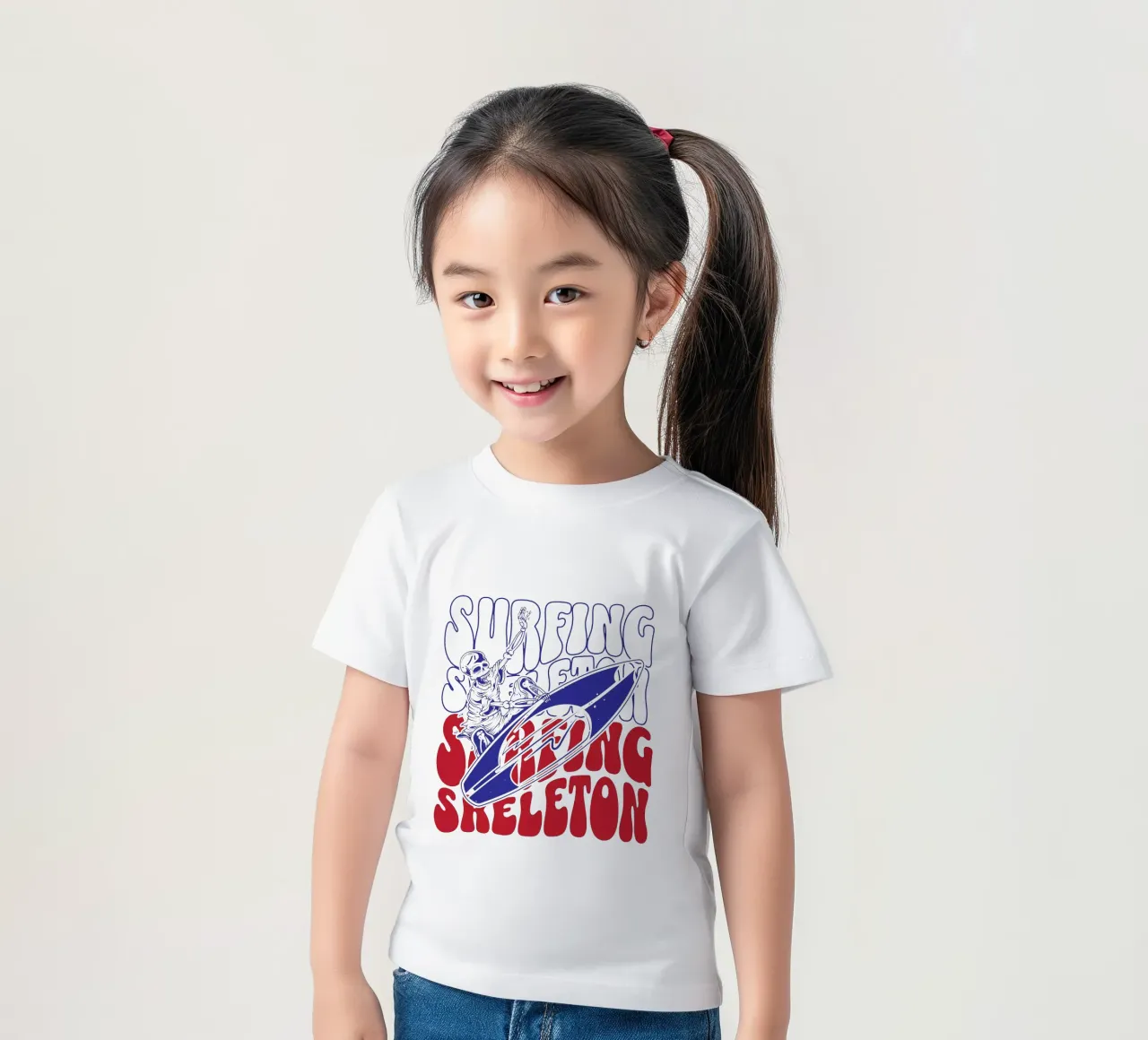 Scheletro da surf t-shirt bambini da Gunawan Rb