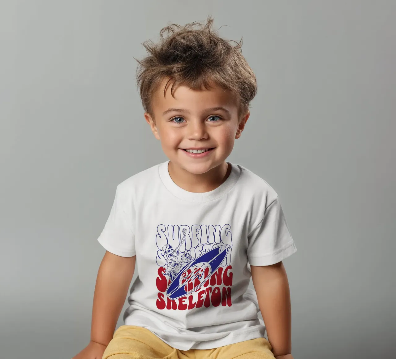 Scheletro da surf t-shirt bambini da Gunawan Rb