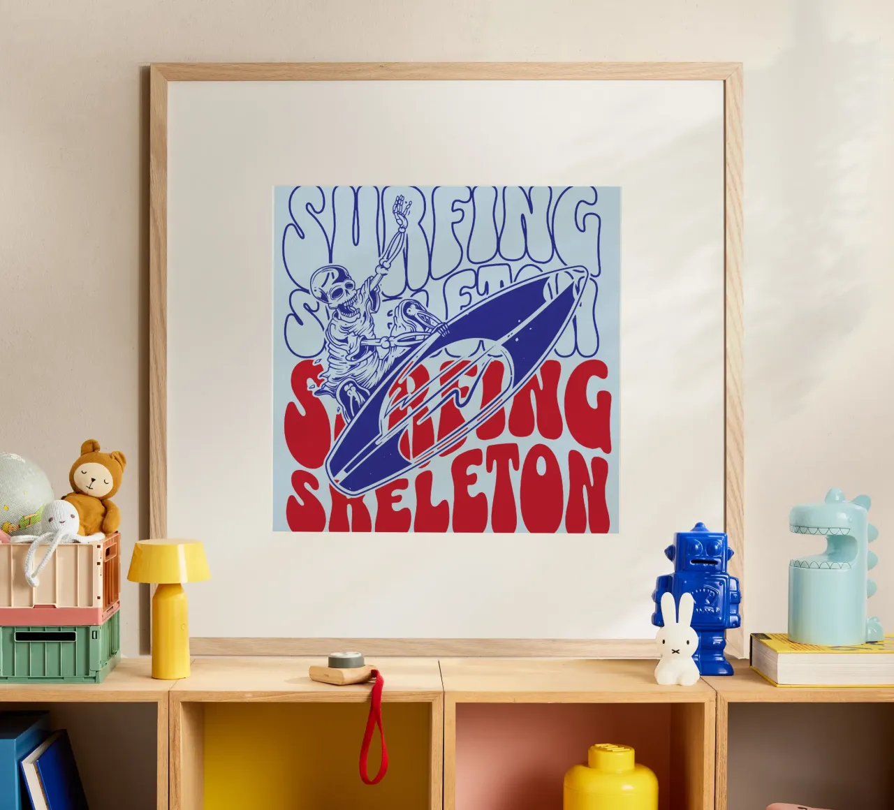 Scheletro da surf poster da Gunawan Rb