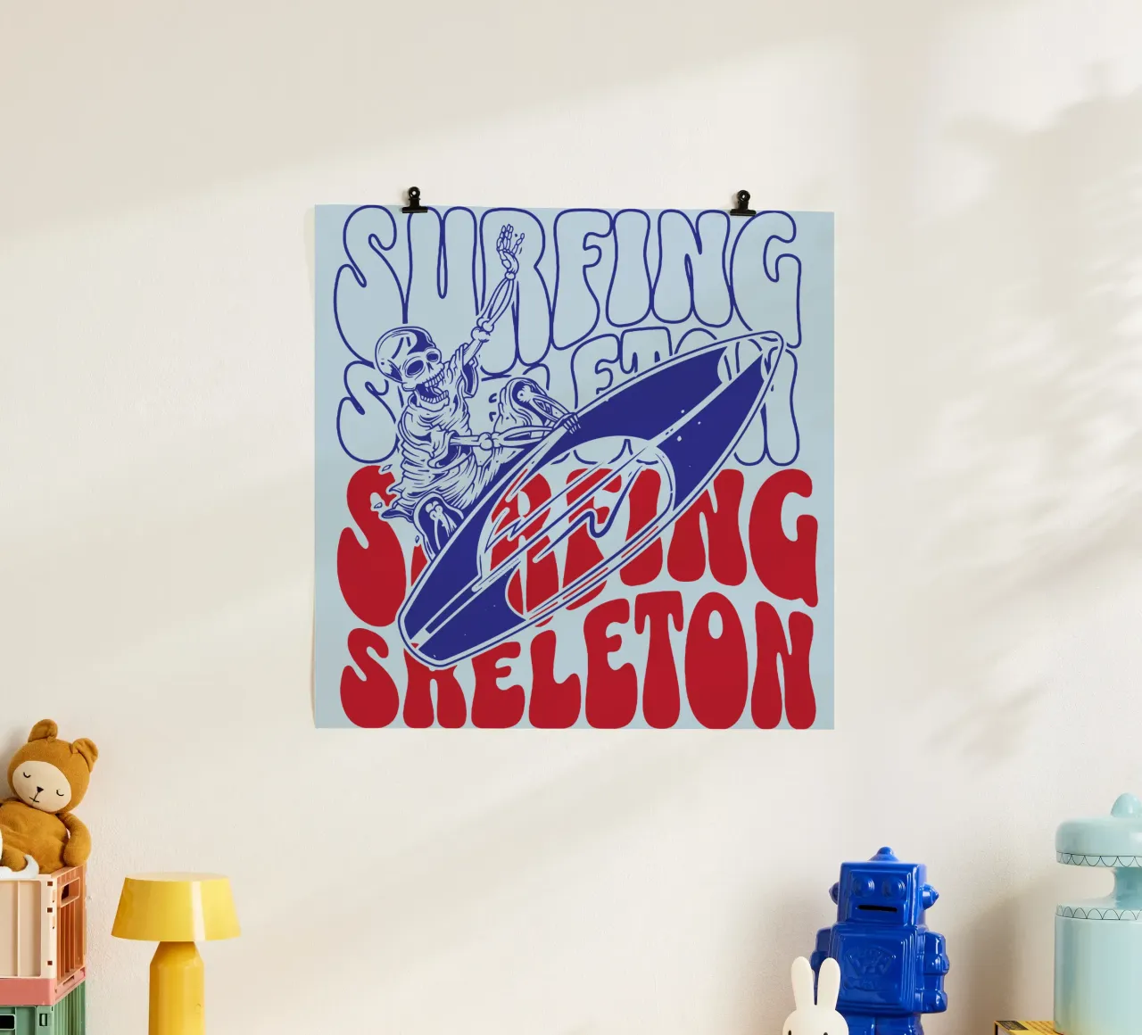 Scheletro da surf poster da Gunawan Rb