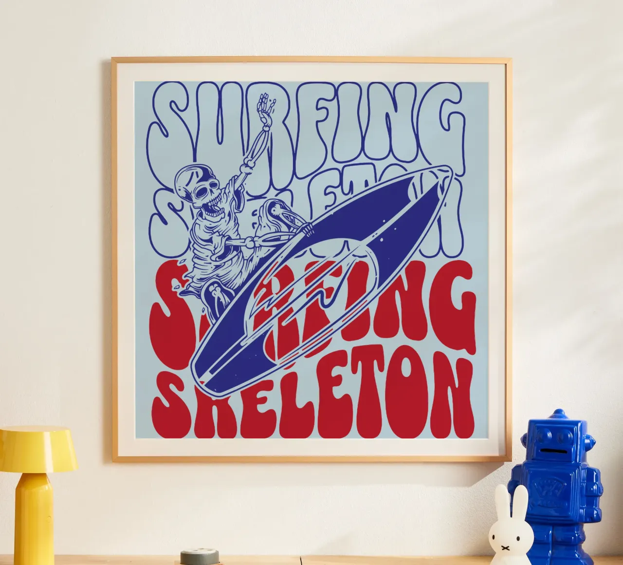 Scheletro da surf poster da Gunawan Rb