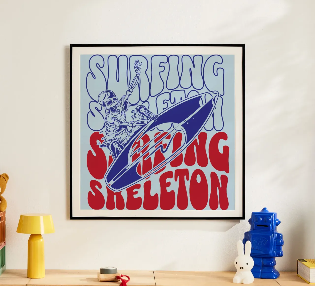 Scheletro da surf poster da Gunawan Rb