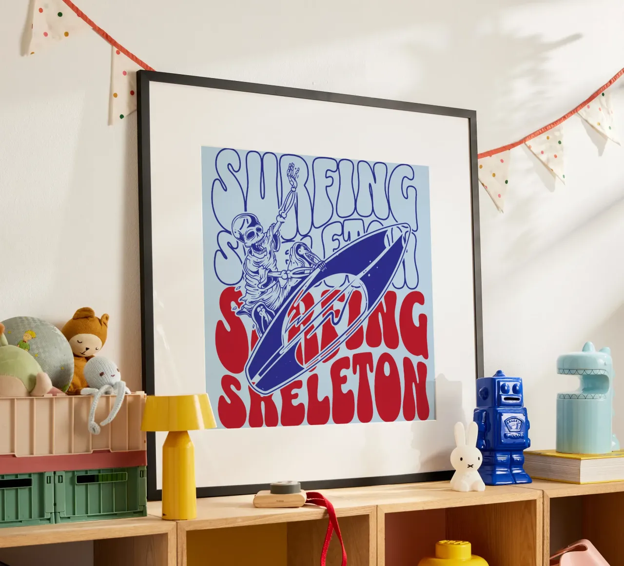 Scheletro da surf poster da Gunawan Rb