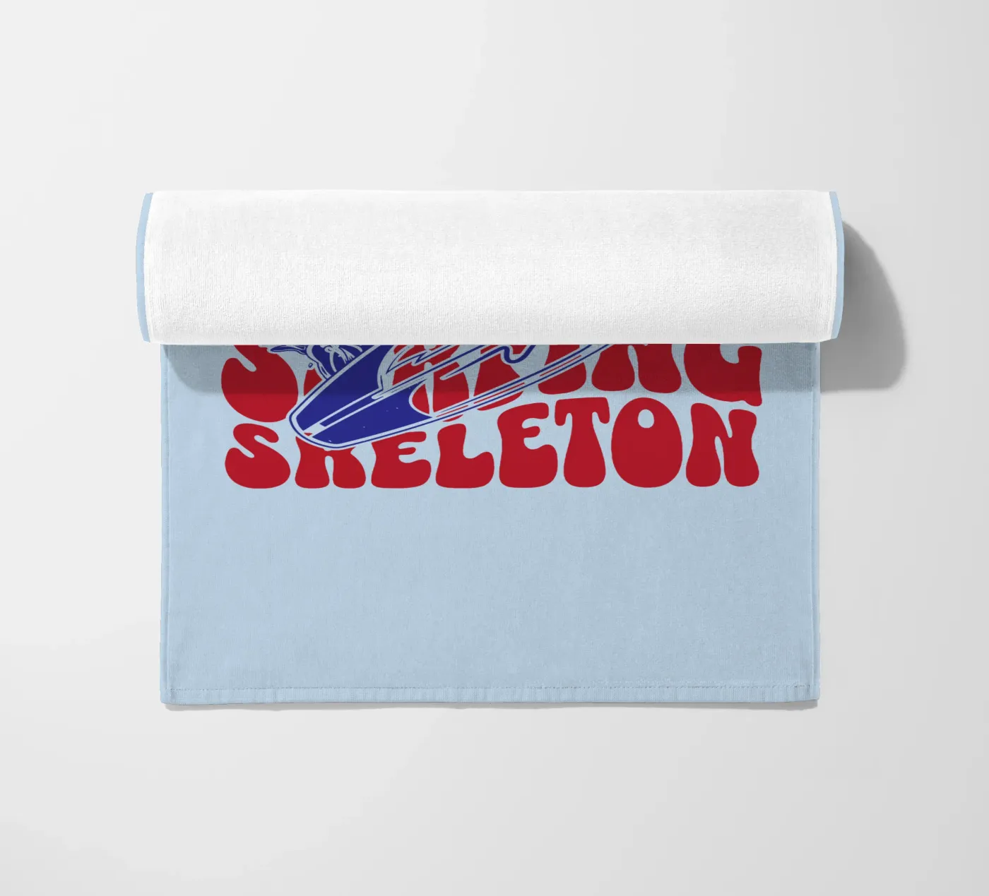Surfing Skeleton beach towel by Gunawan Rb