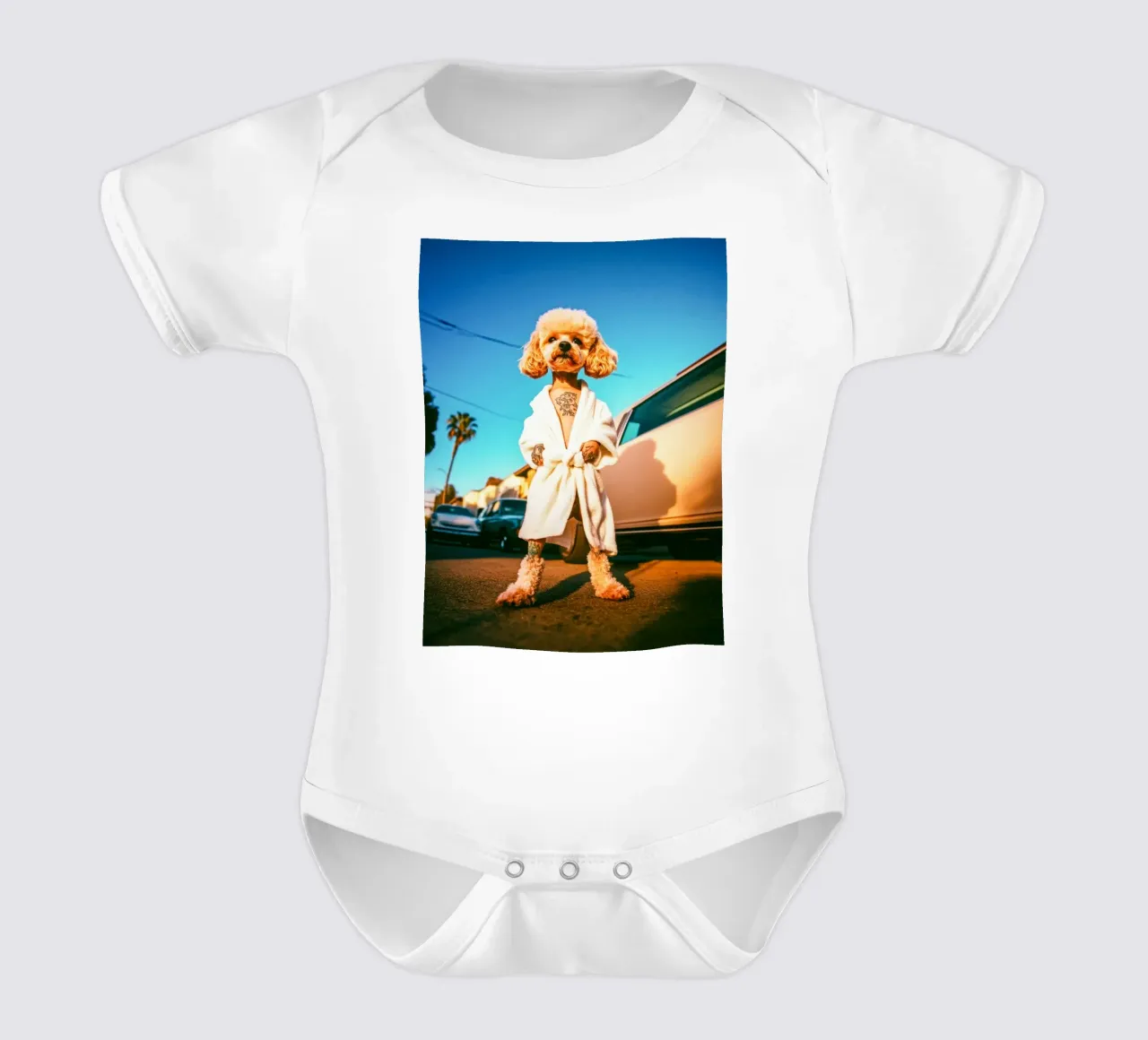 Jaxon body neonato maniche corte da Affiches Chien Originales – Dogland
