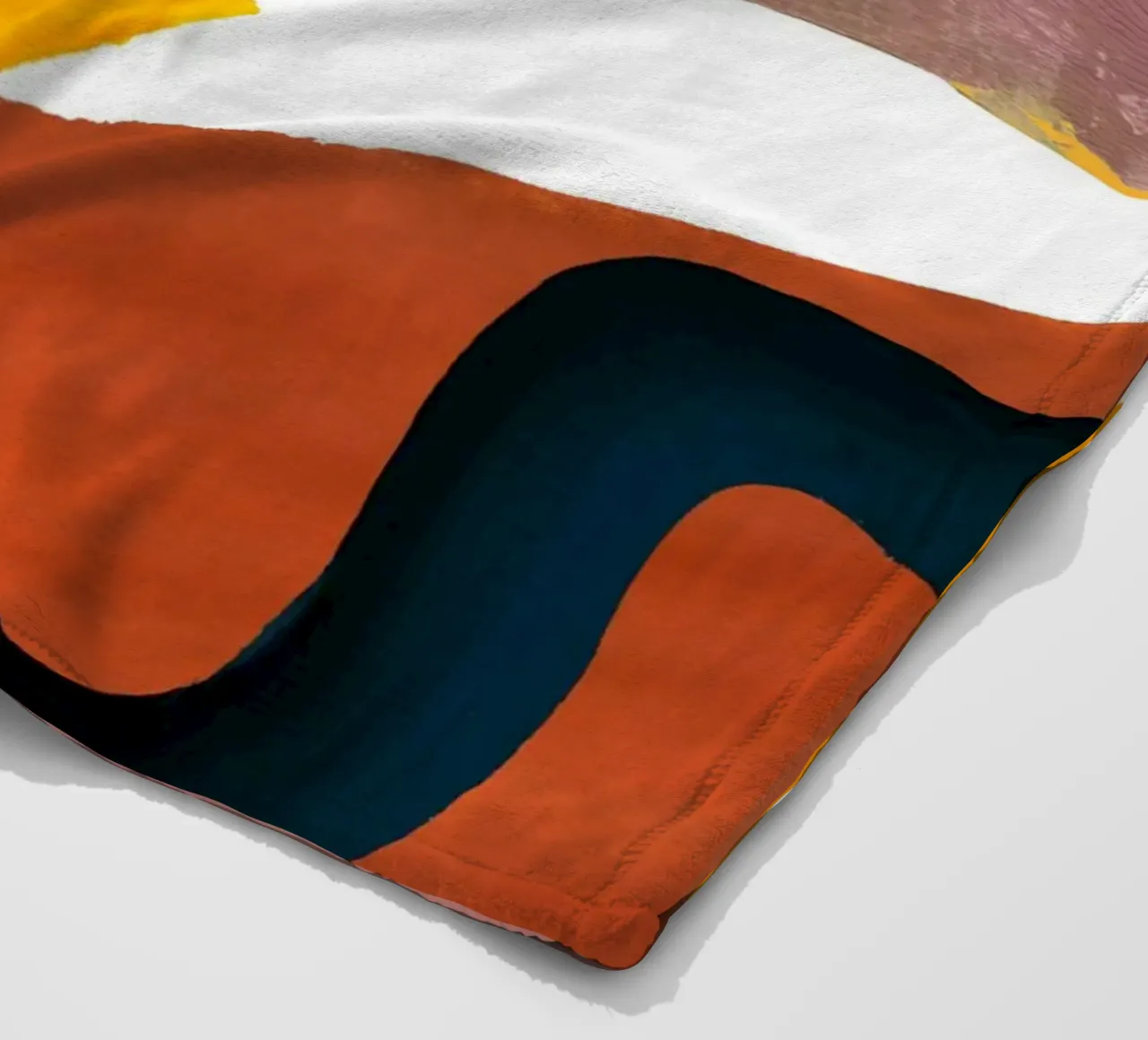 Retro Geometric Abstract Art Print fleece blanket by Violets Print House