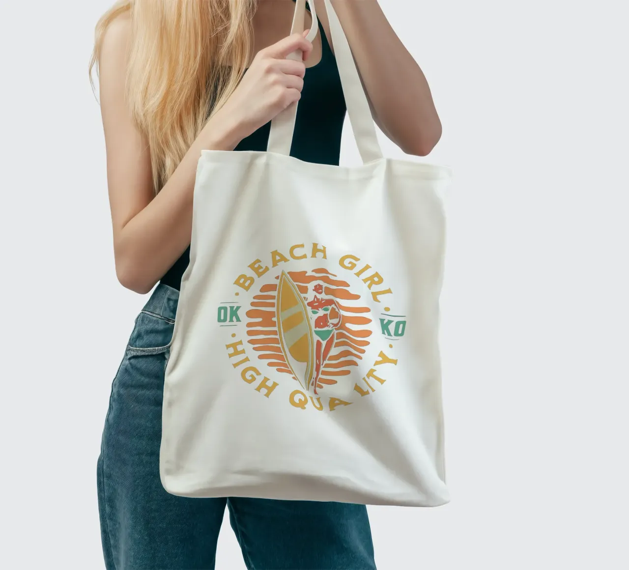 Ragazza da spiaggia Alta qualità borsa in juta da Gunawan Rb