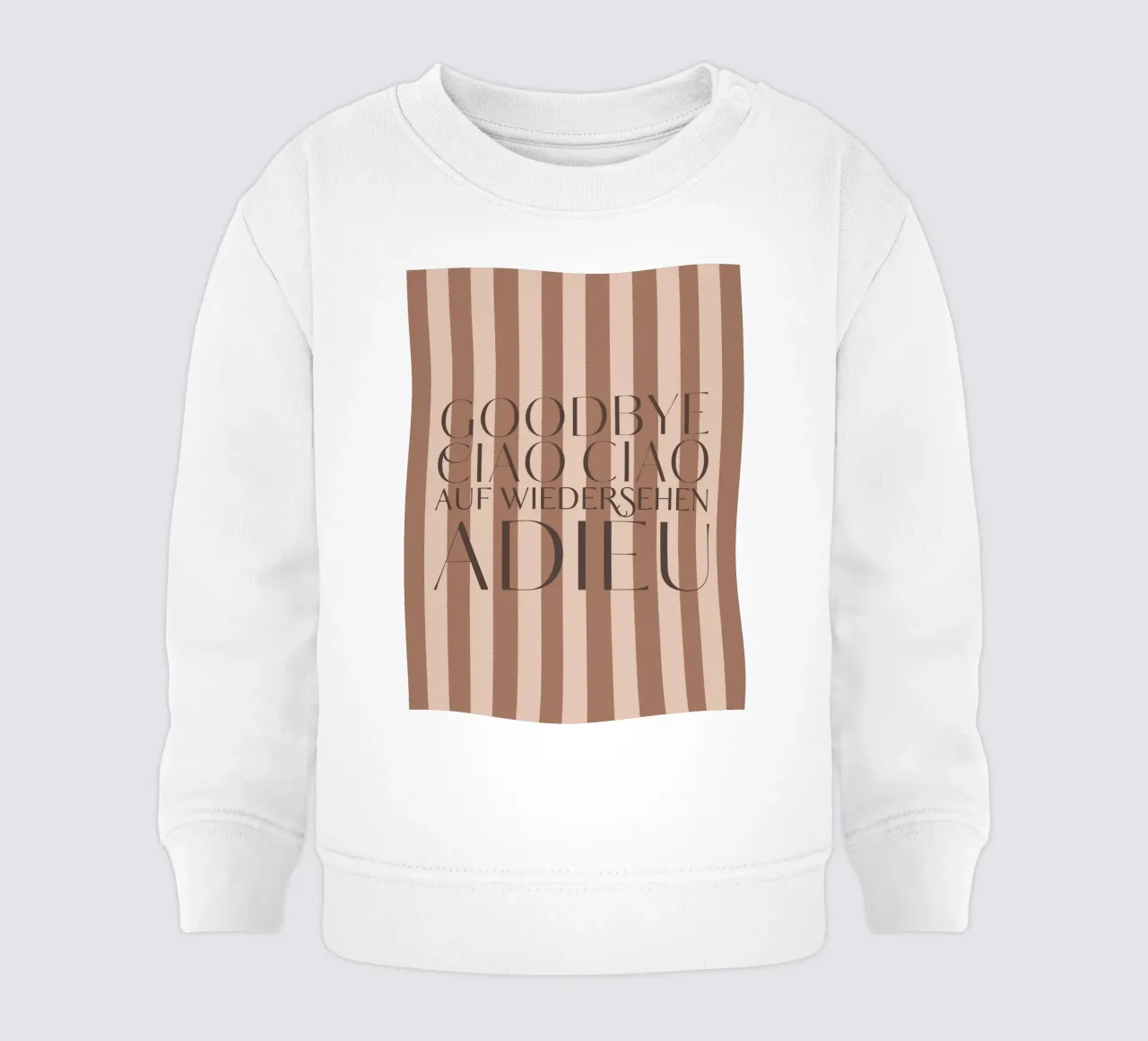 Addio 2025 - Goodbye Ciao Ciao Auf Wiedersehen Adieu felpa neonato da DesigndN Christmassy